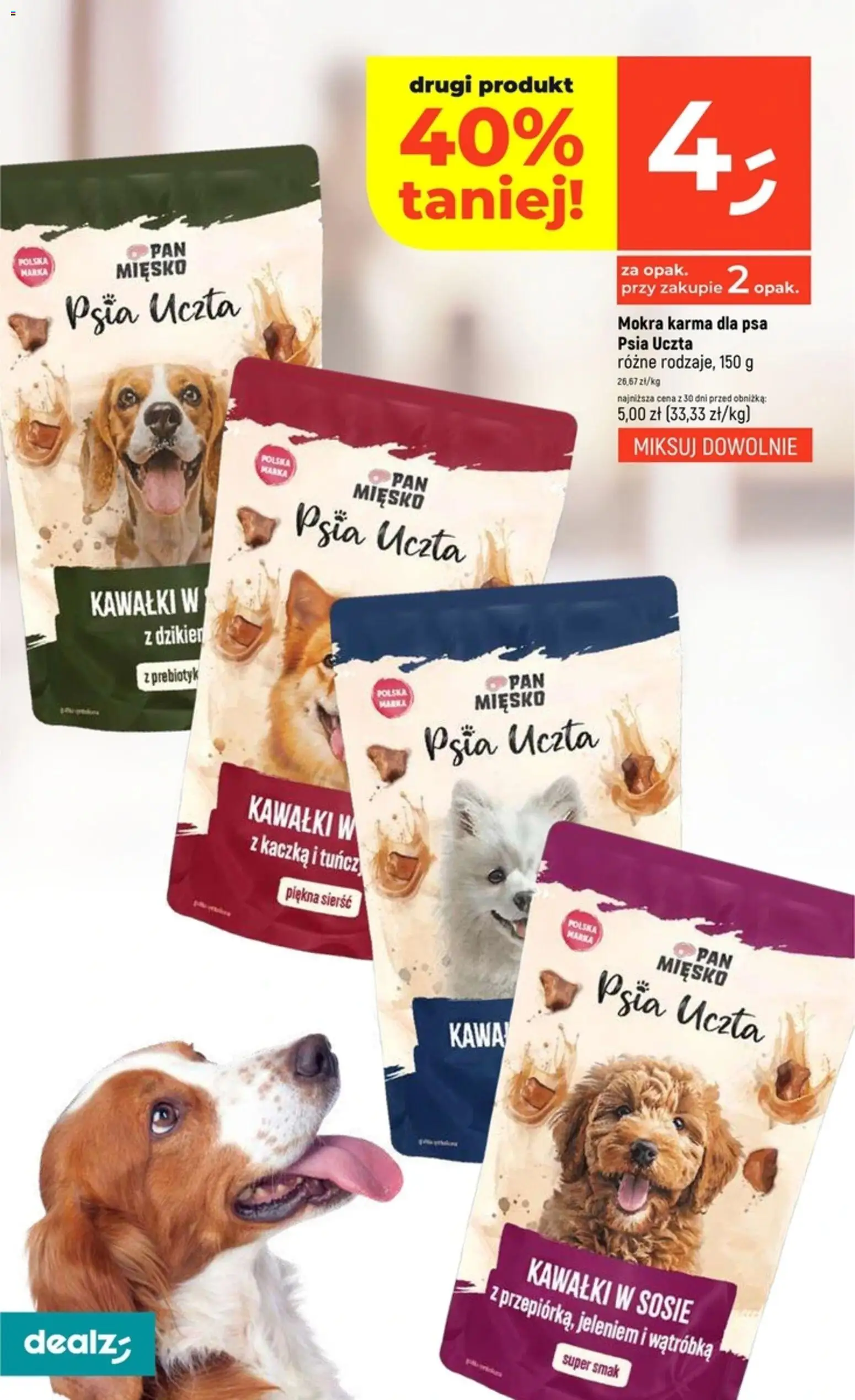 Dealz Gazetka od 08.01.2026 | Strona: 40 | Produkty: Kaczka, Wątróbka, Karma dla psa, Kawa