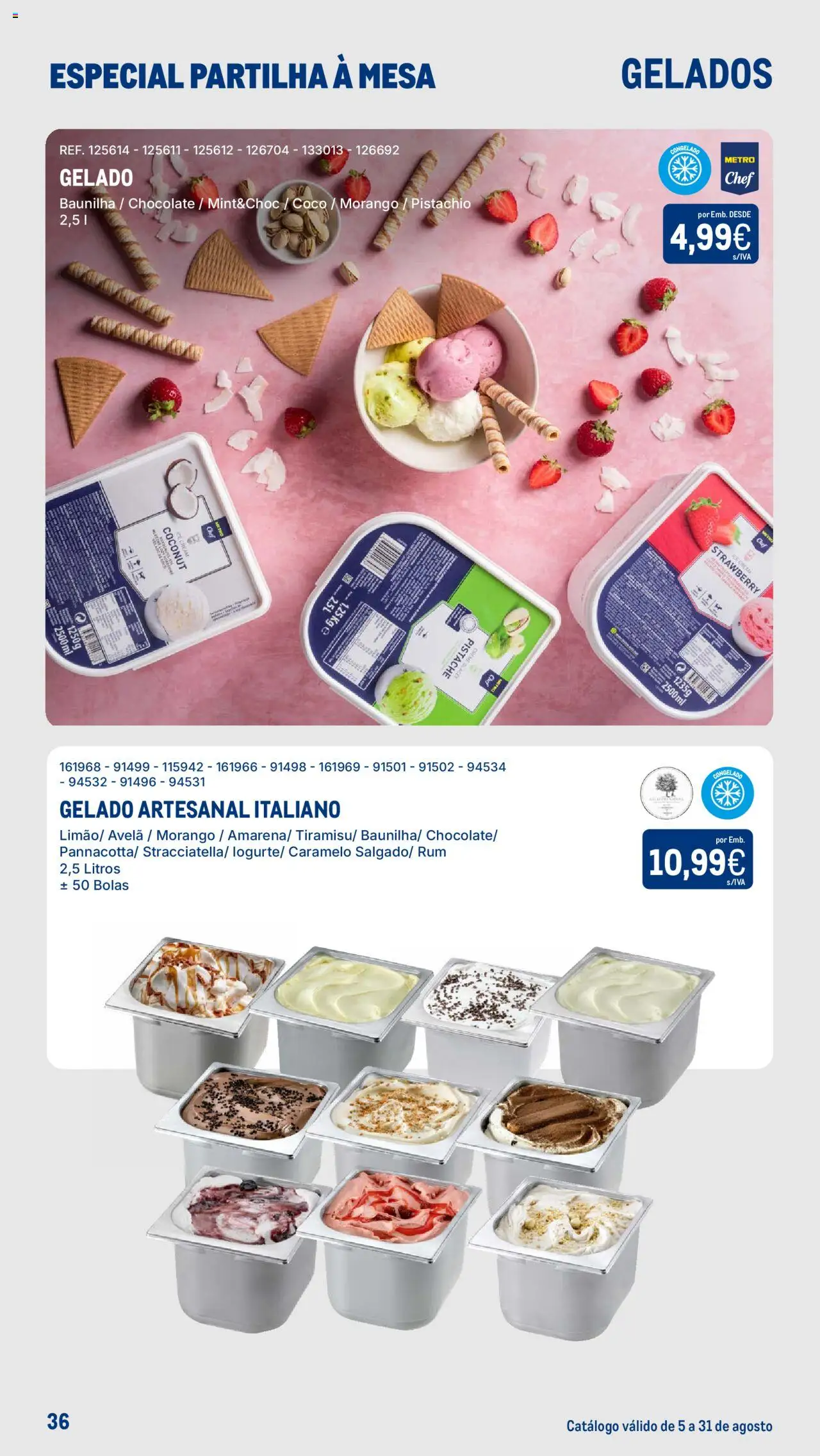 Makro - Especial Partilha à Mesa │ válido de 05.08.2025 | Página: 36 | Produtos: Rum, Mesa, Gelado, Chocolate