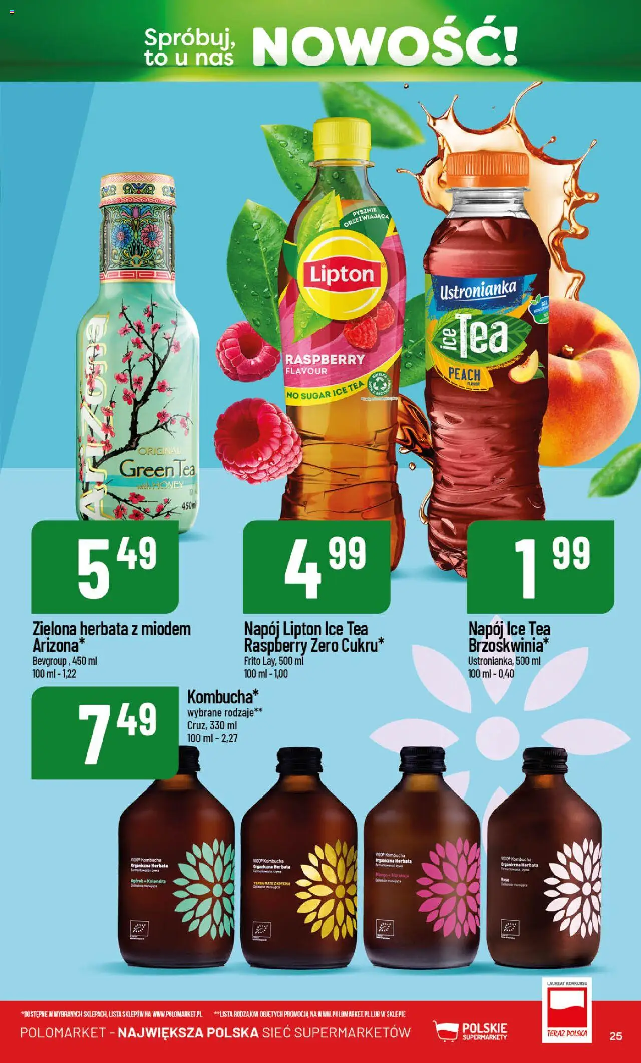 POLOmarket Gazetka - Nowości od 01.05.2025 | Strona: 25 | Produkty: Mango, Ice Tea, Kombucha, Yerba mate