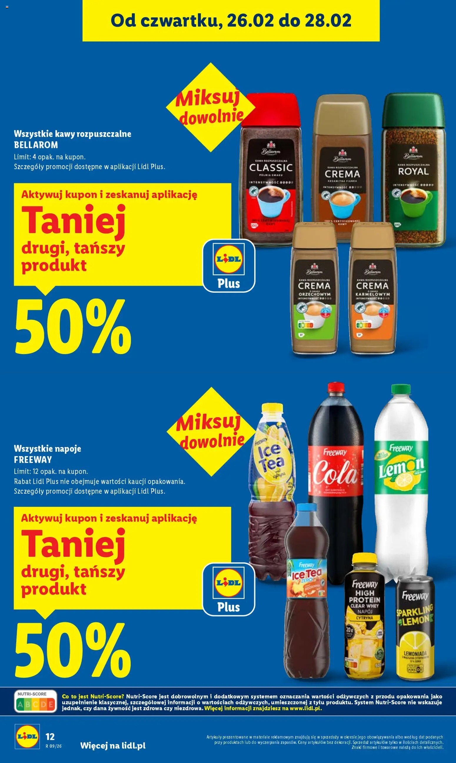 Lidl Polsko leták od 26.02.2026 | Strana: 12 | Produkty: Crema, Protein, Bellarom, Cola