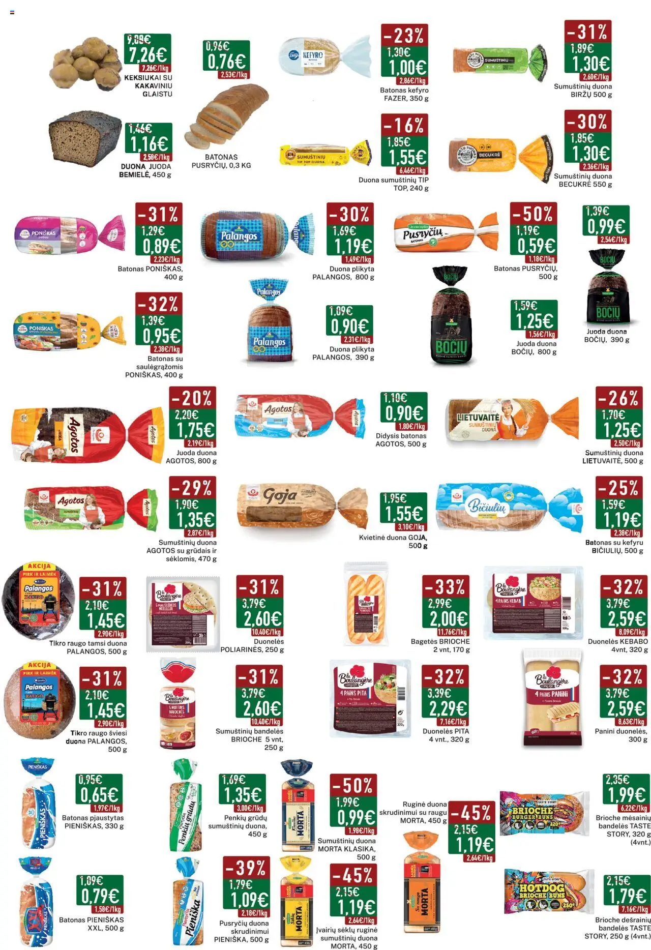 Elimart - TAU leidinys│galioja nuo 04.08.2025 | Puslapis: 8 | Prekių: Batonas, Bandelės, Duona