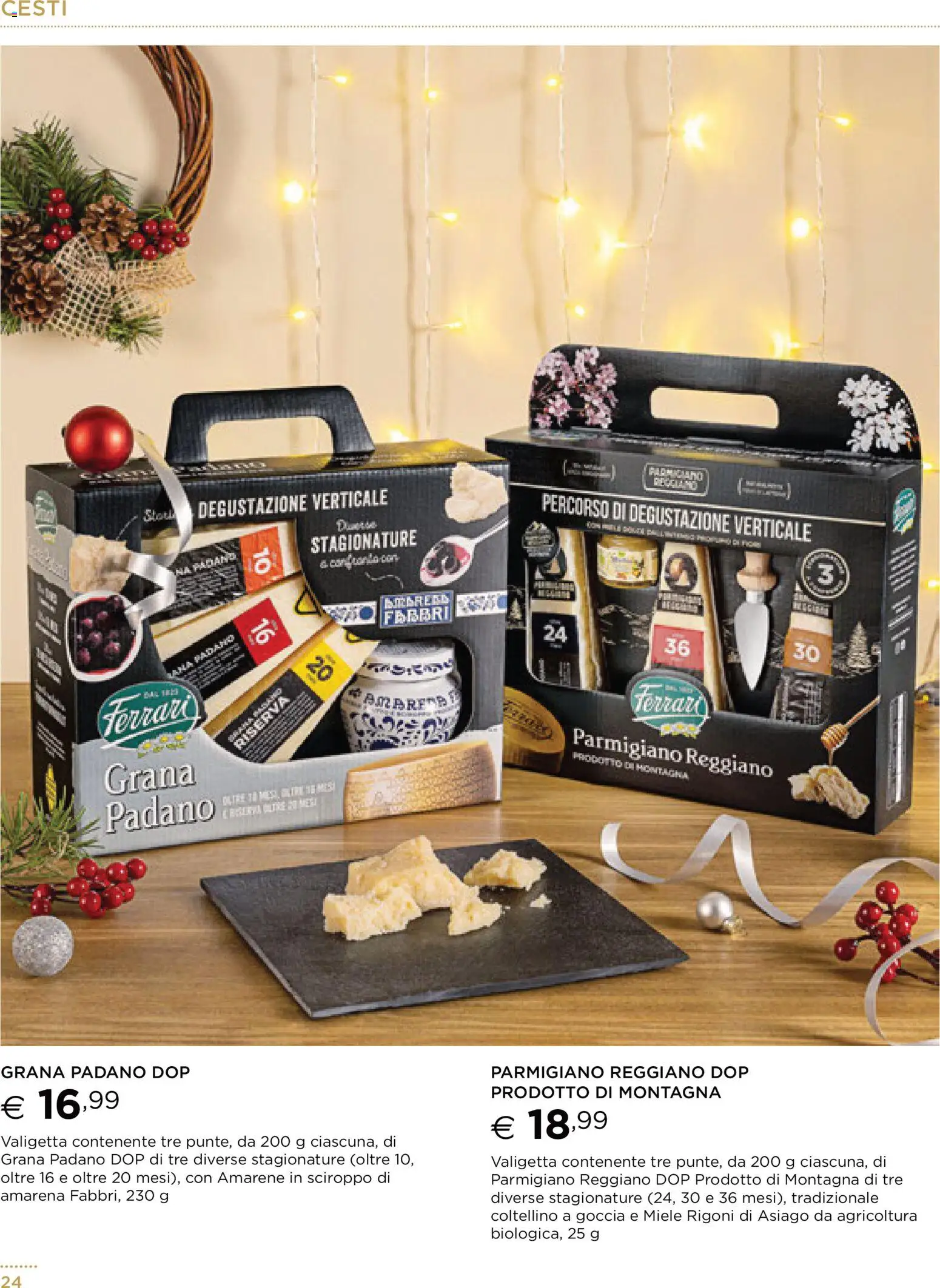 Volantino Esselunga S del 13.11.2025 | Pagina: 24 | Prodotti: Grana Padano, Miele, Parmigiano, Valigetta