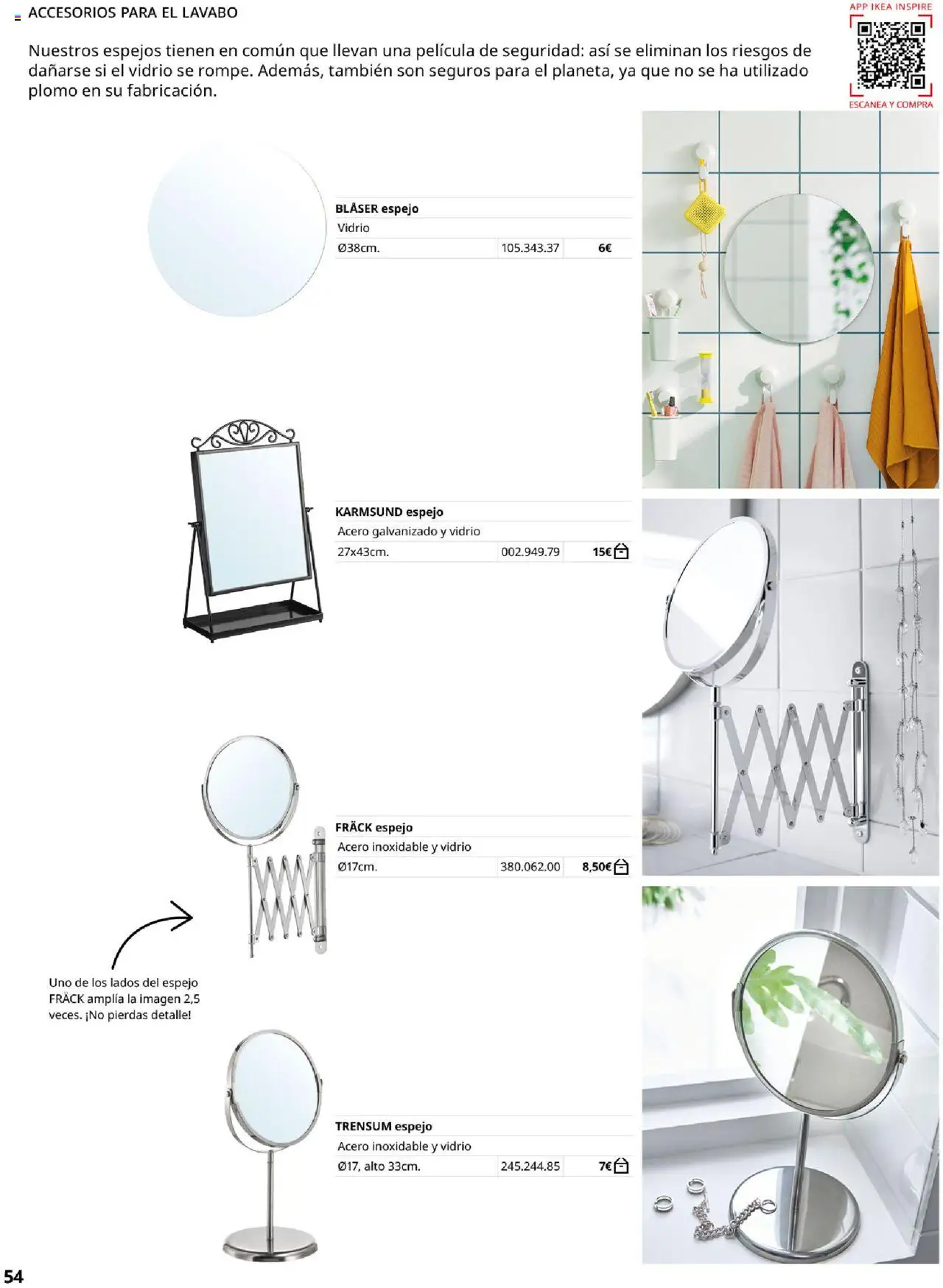 Catálogo IKEA Baňos │ válido desde el 04.02.2025 | Página: 54 | Productos: Lavabo, Espejo