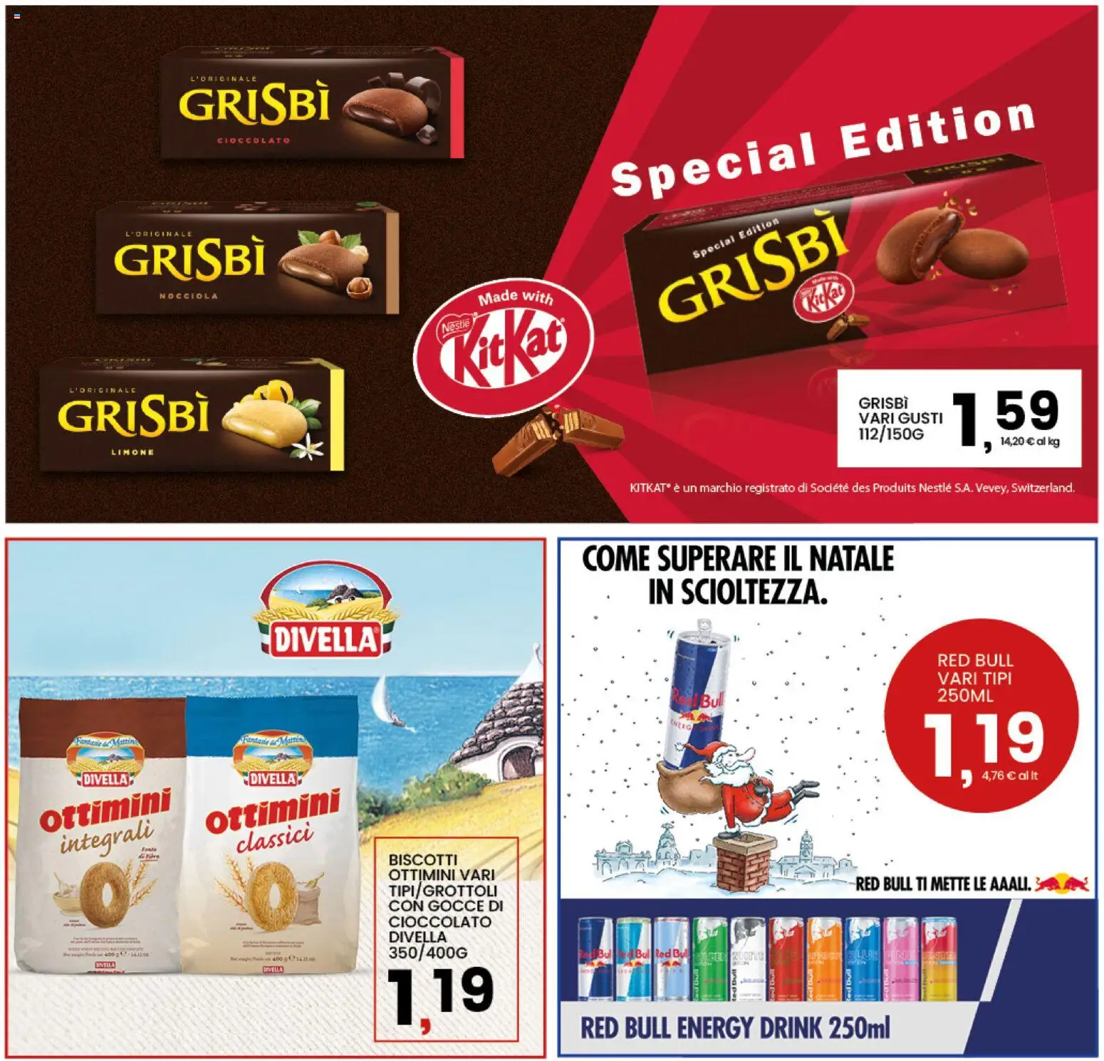 Volantino Interspar del 26.12.2025 | Pagina: 35 | Prodotti: Cioccolato, Biscotti, Limone, Red Bull