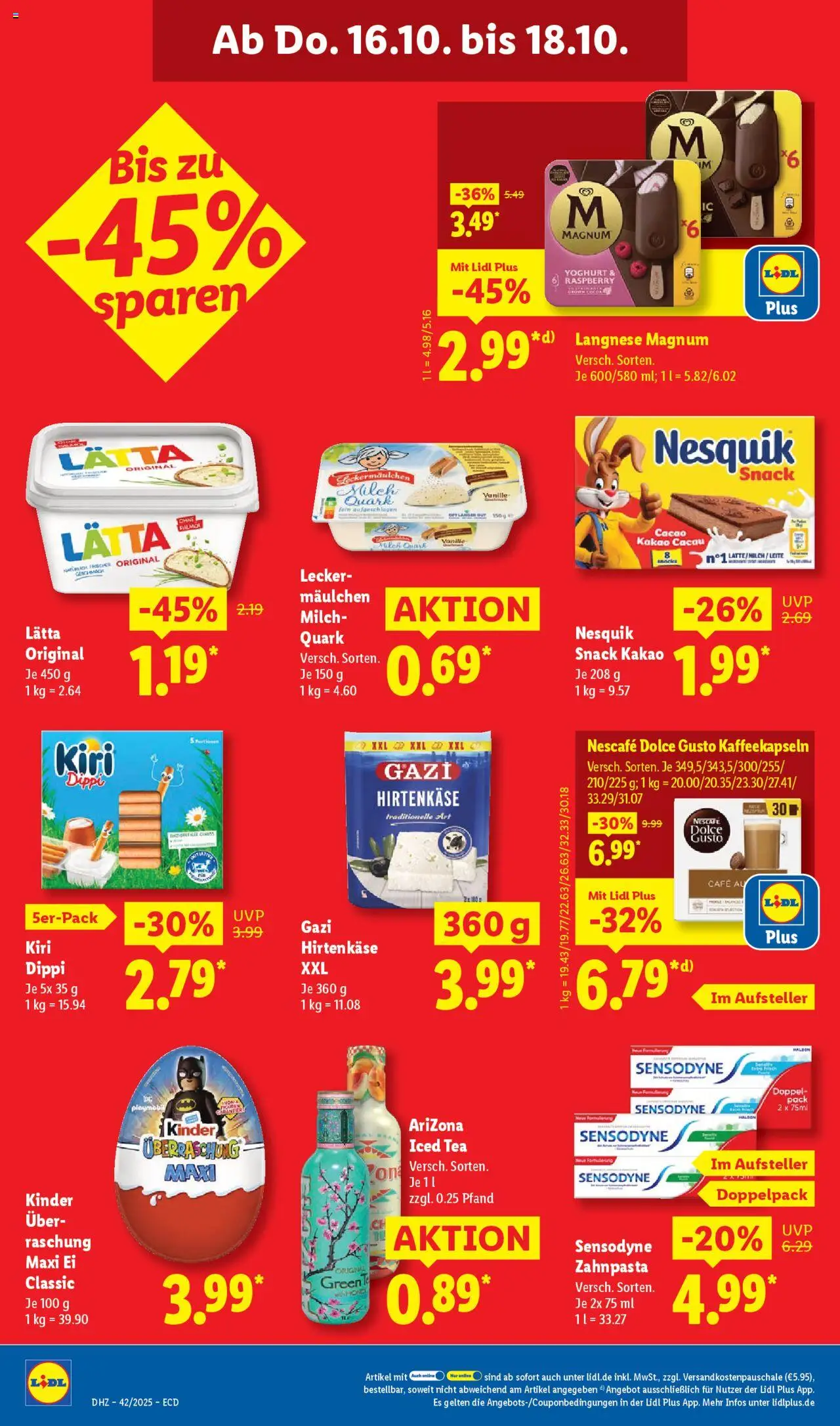 Lidl - Prospekt – gültig ab 13.10.2025 | Seite: 62 | Produkte: Nescafe, Quark, Lätta, Dolce gusto