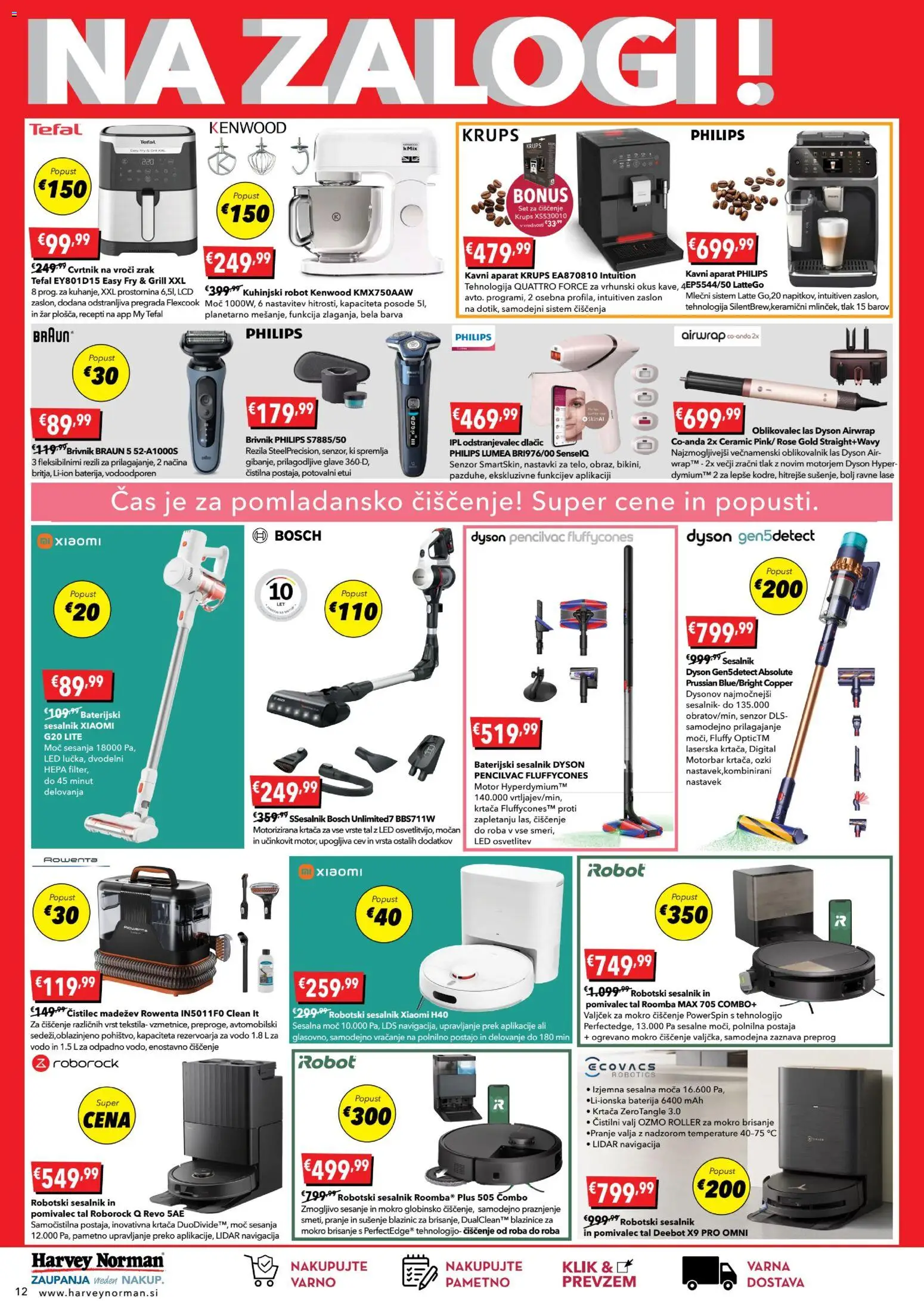 Novi Harvey Norman katalog ponudbe – veljaven od 25.02.2026 | Stran: 12 | Izdelki: Robot, Navigacija, Grill, Sesalnik