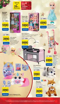 Tesco Karácsonyi katalógus - amely érvényes a következő dátumtól: 26.11.2025 | Oldal: 36 | Termékek: Játék, Plüss, Pelenkázó, Babakocsi