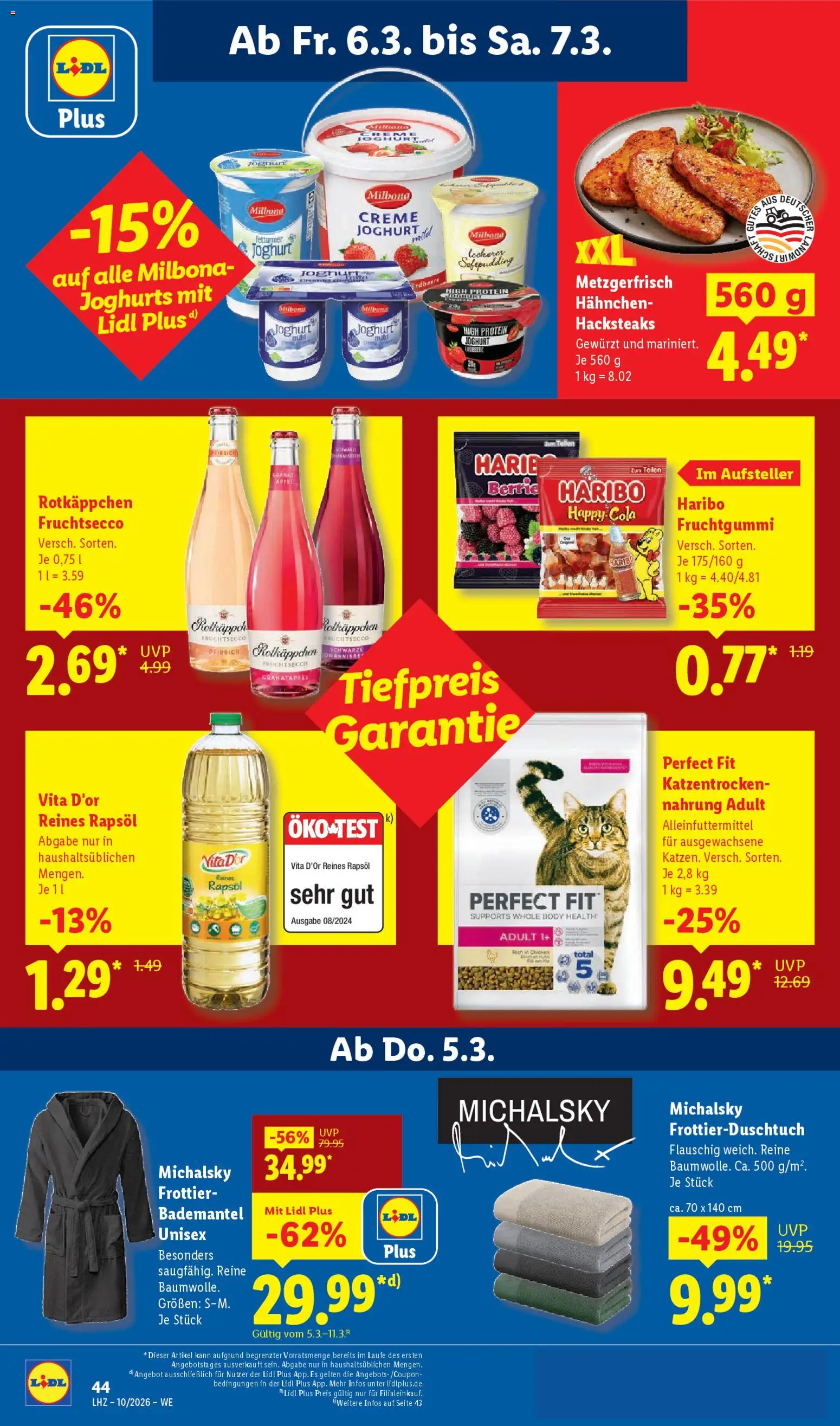 Lidl Německo leták od 02.03.2026 | Strana: 71 | Produkty: Milbona, Body, Protein, Cola
