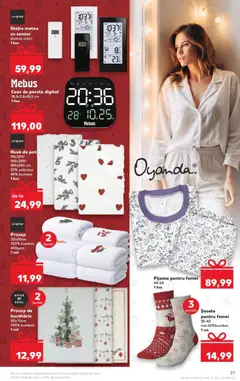 Ofertele Kaufland valabile de la 26.11.2025 | Pagină: 21 | Produse: Ceas, Pat, Bucătărie, Șosete