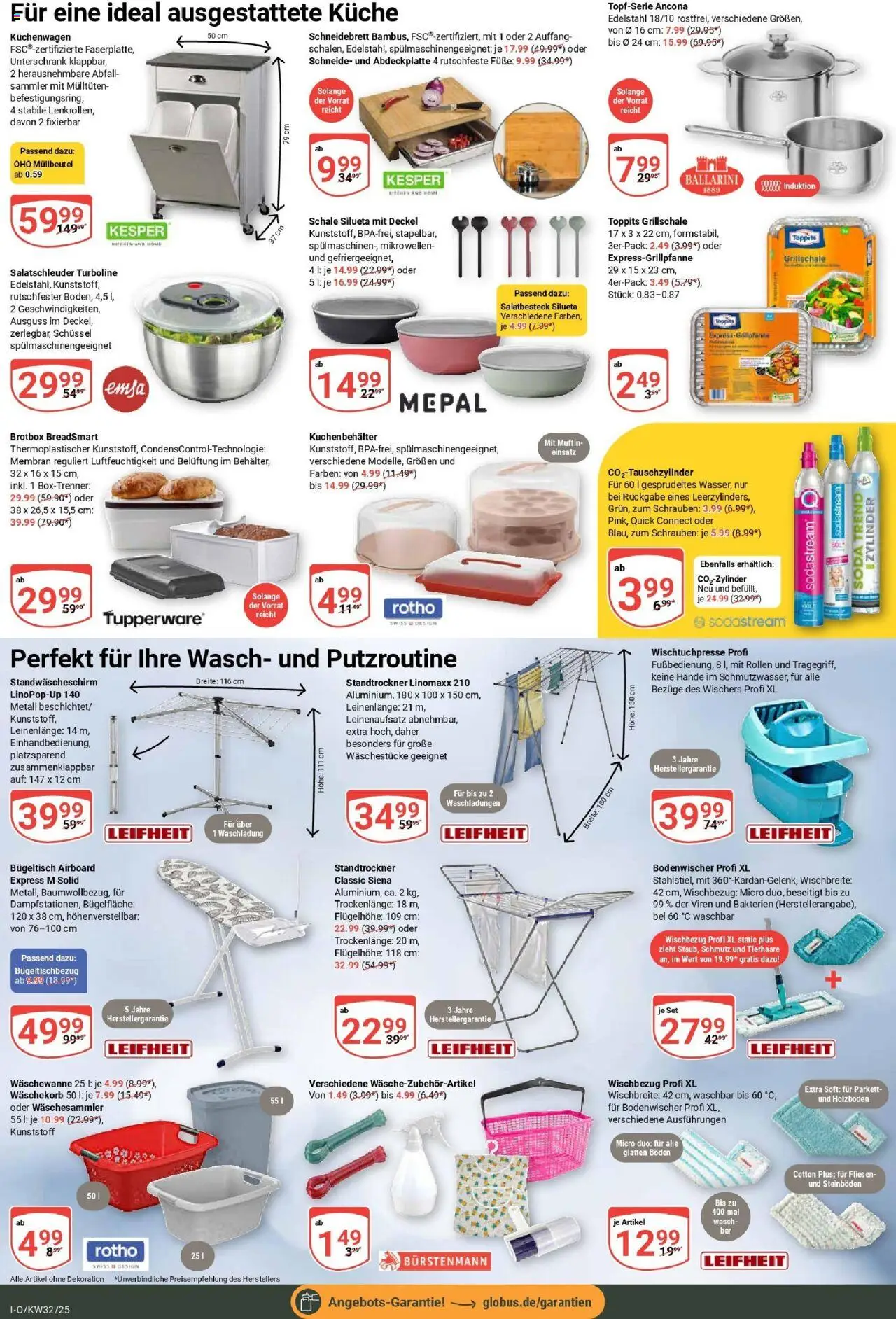 Globus prospekt Idar-Oberstein	 - gültig ab dem 03.08.2025 | Seite: 22 | Produkte: Küche, Unterschrank, Sodastream
