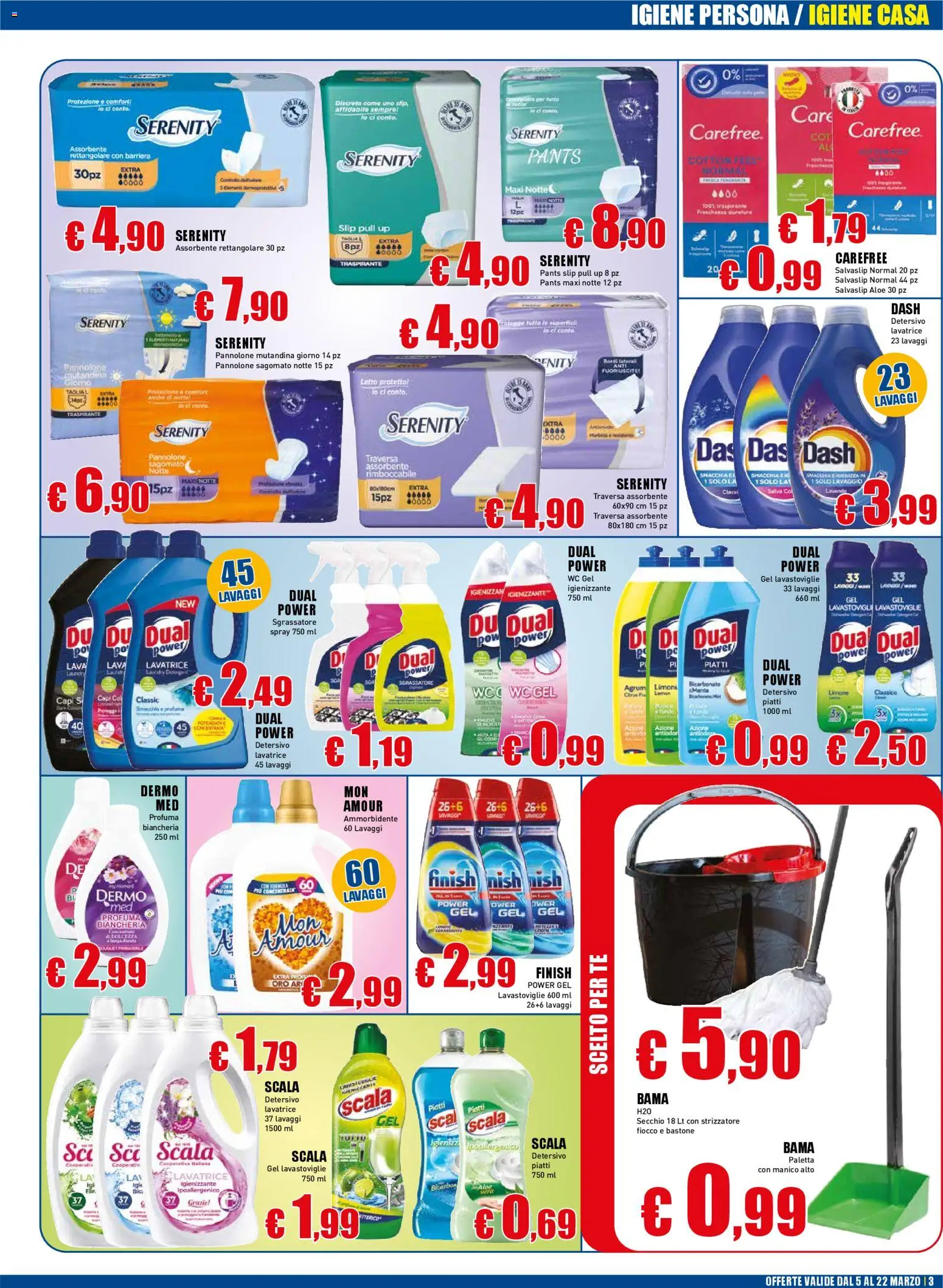 Volantino Casalandia del 05.03.2026 | Pagina: 3 | Prodotti: Sgrassatore, Limone, Scala, Letto