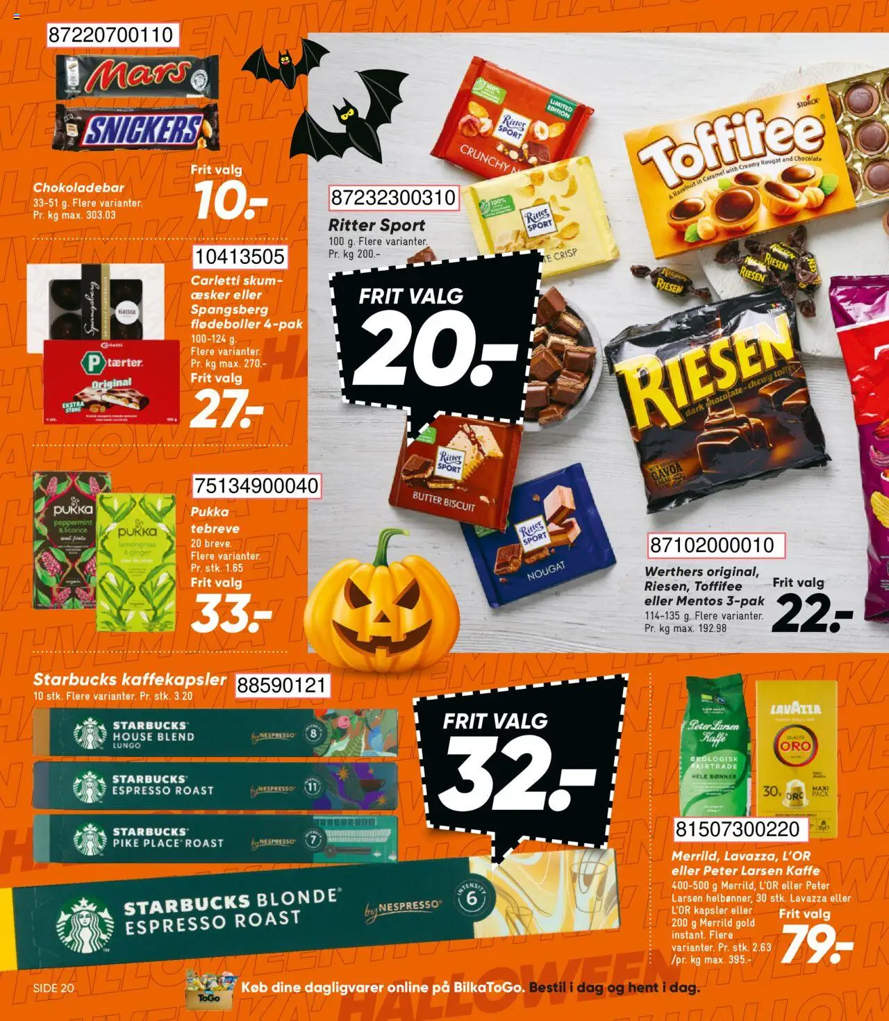 Bilka tilbudsavis – gyldig fra 10.10.2025 | Side: 28 | Produkter: Kaffe, Te, Bønner, Nougat