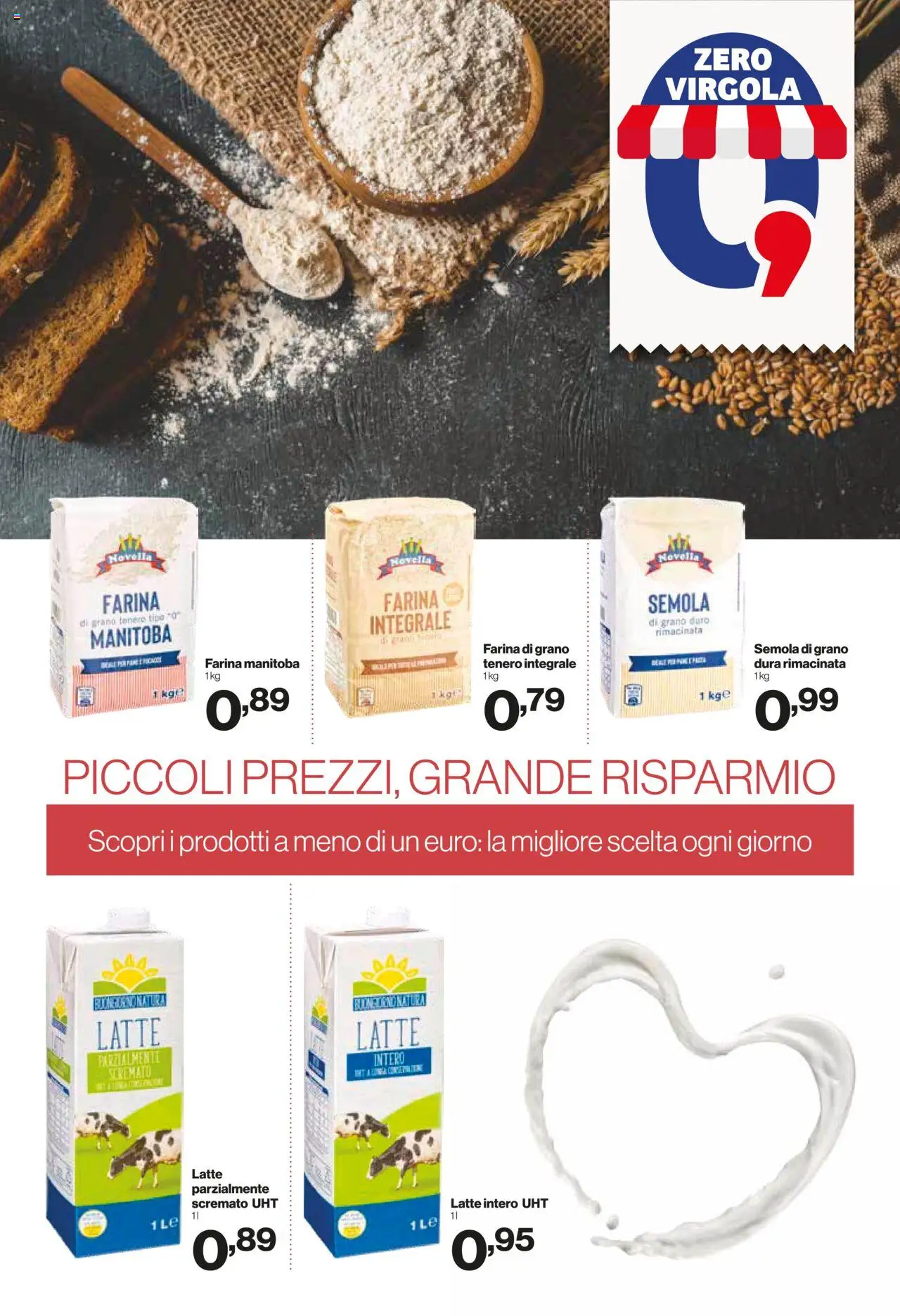 Volantino IN's del 27.08.2025 | Pagina: 9 | Prodotti: Latte, Farina, Latte parzialmente scremato