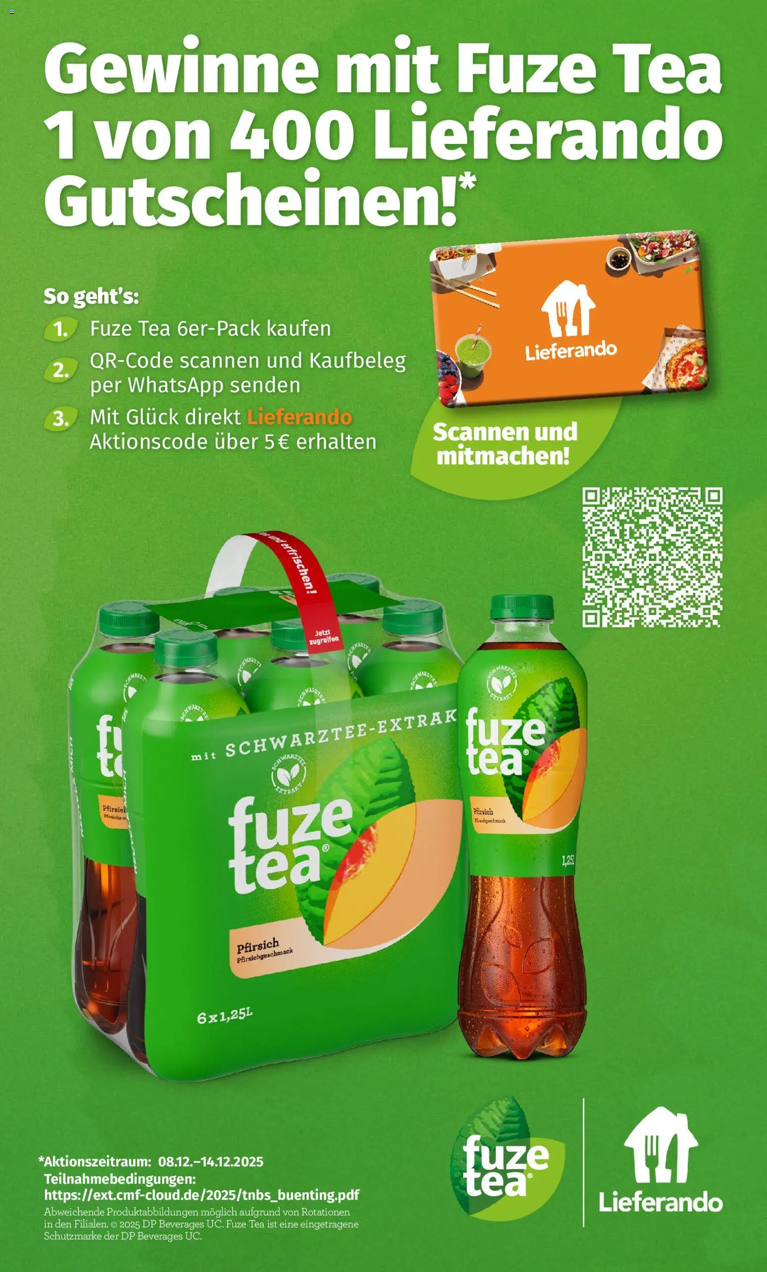 Combi Prospekt 	 – gültig ab 08.12.2025 | Seite: 24 | Produkte: Fuze tea, Pfirsich