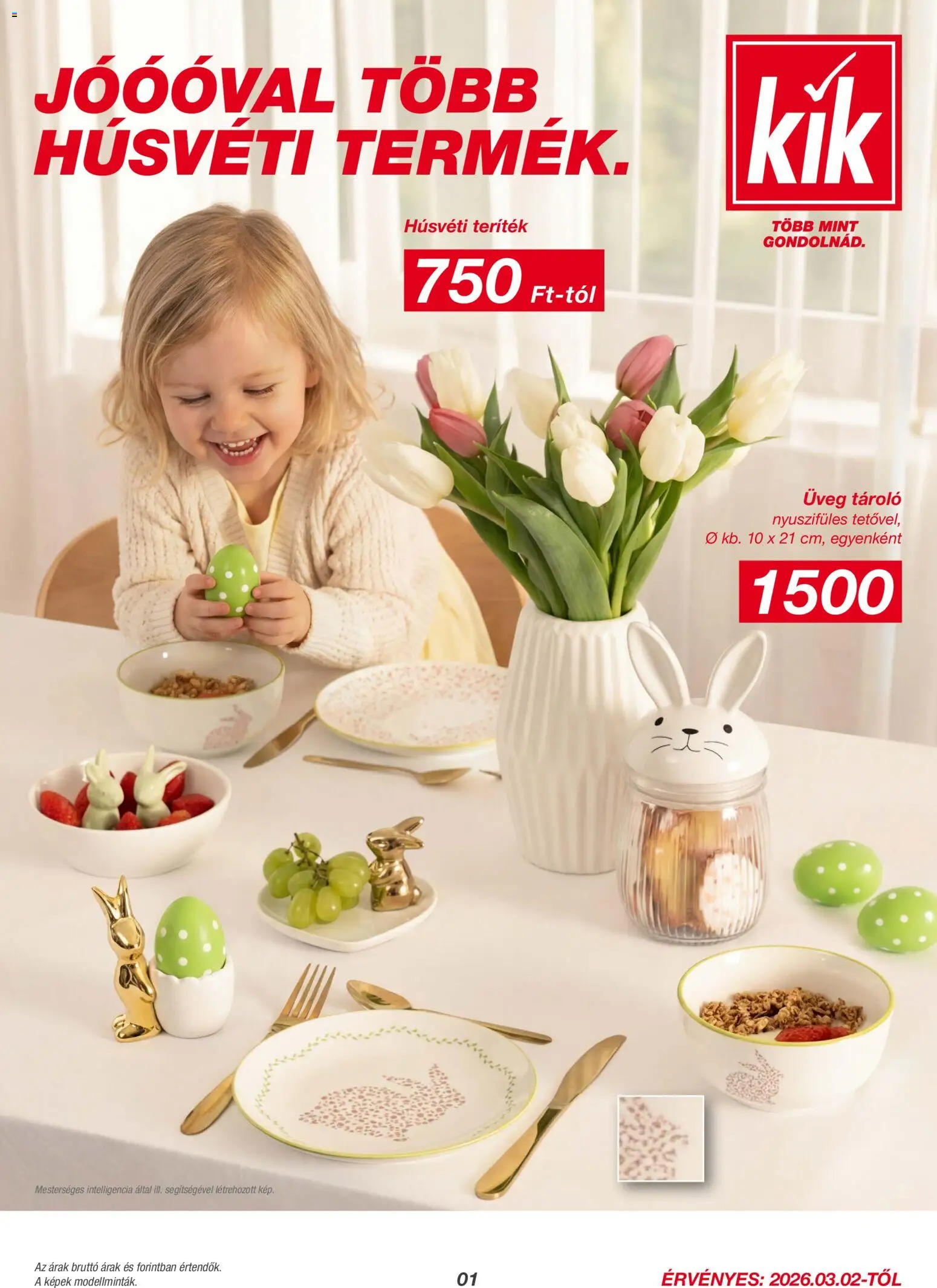 Kik akciós ujság - amely érvényes a következő dátumtól: 02.03.2026 | Oldal: 1 | Termékek: Üveg tároló