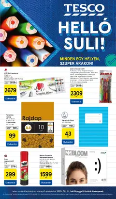 Tesco Helló Suli - amely érvényes a következő dátumtól: 11.08.2025