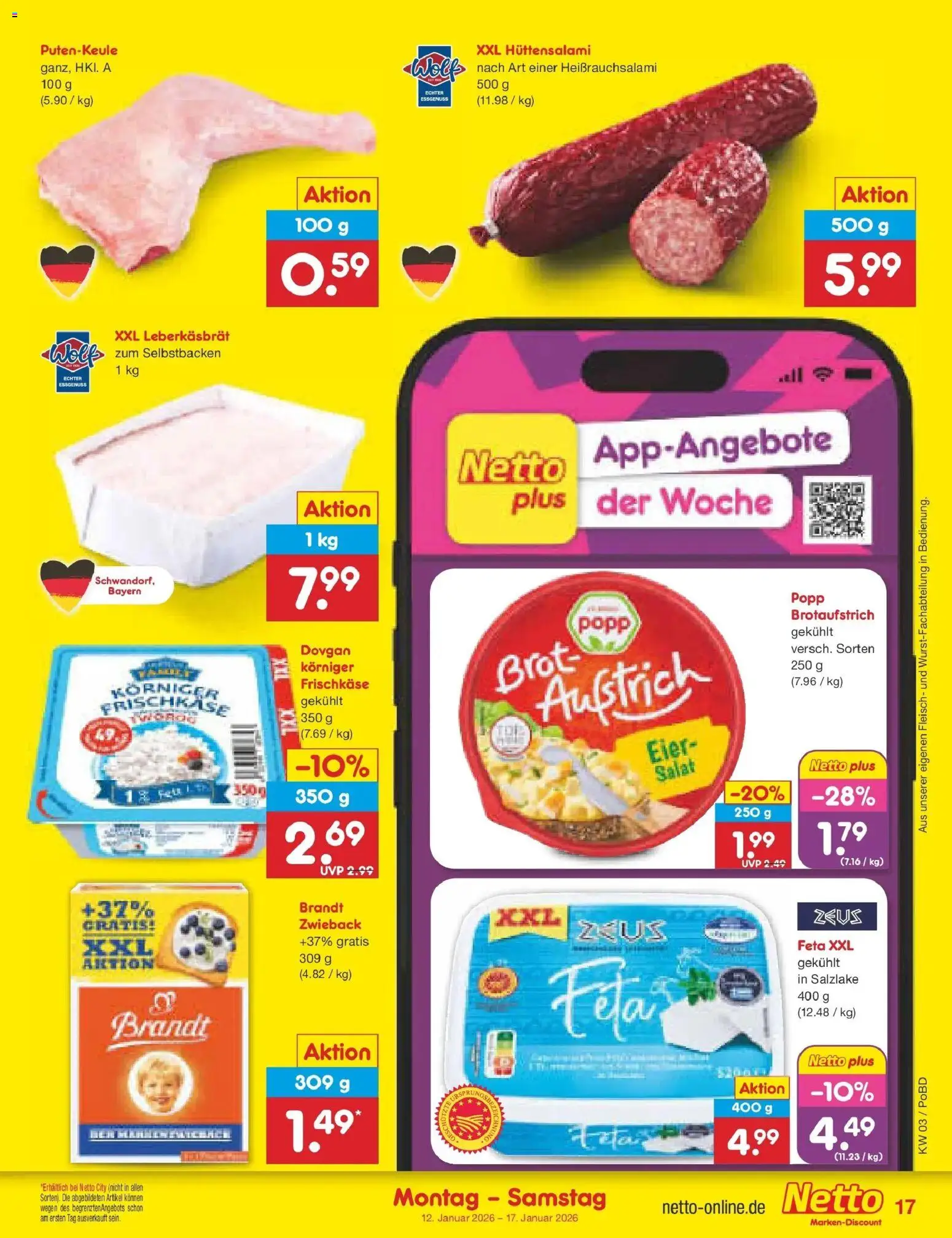 Netto Marken-Discount prospekt Selb	 – gültig ab 12.01.2026 | Seite: 21 | Produkte: Eier, Fleisch, Salat, Frischkase
