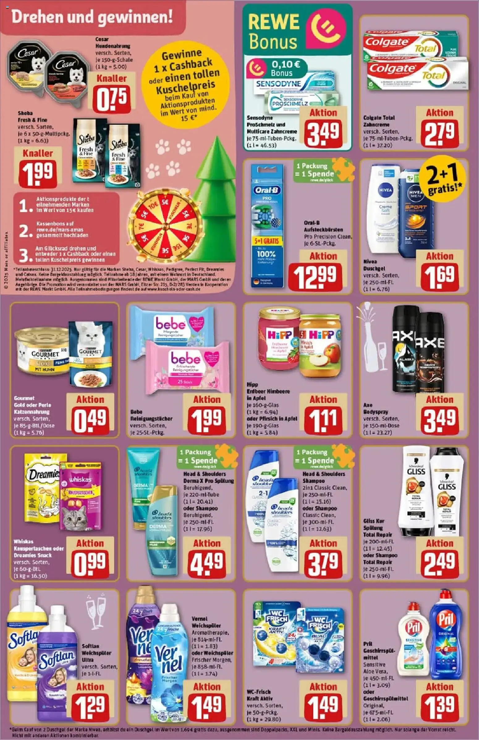 Rewe prospekt Bad Zwischenahn	 – gültig ab 22.12.2025 | Seite: 26 | Produkte: Äpfel, Shampoo, Shower Gel, Whiskas