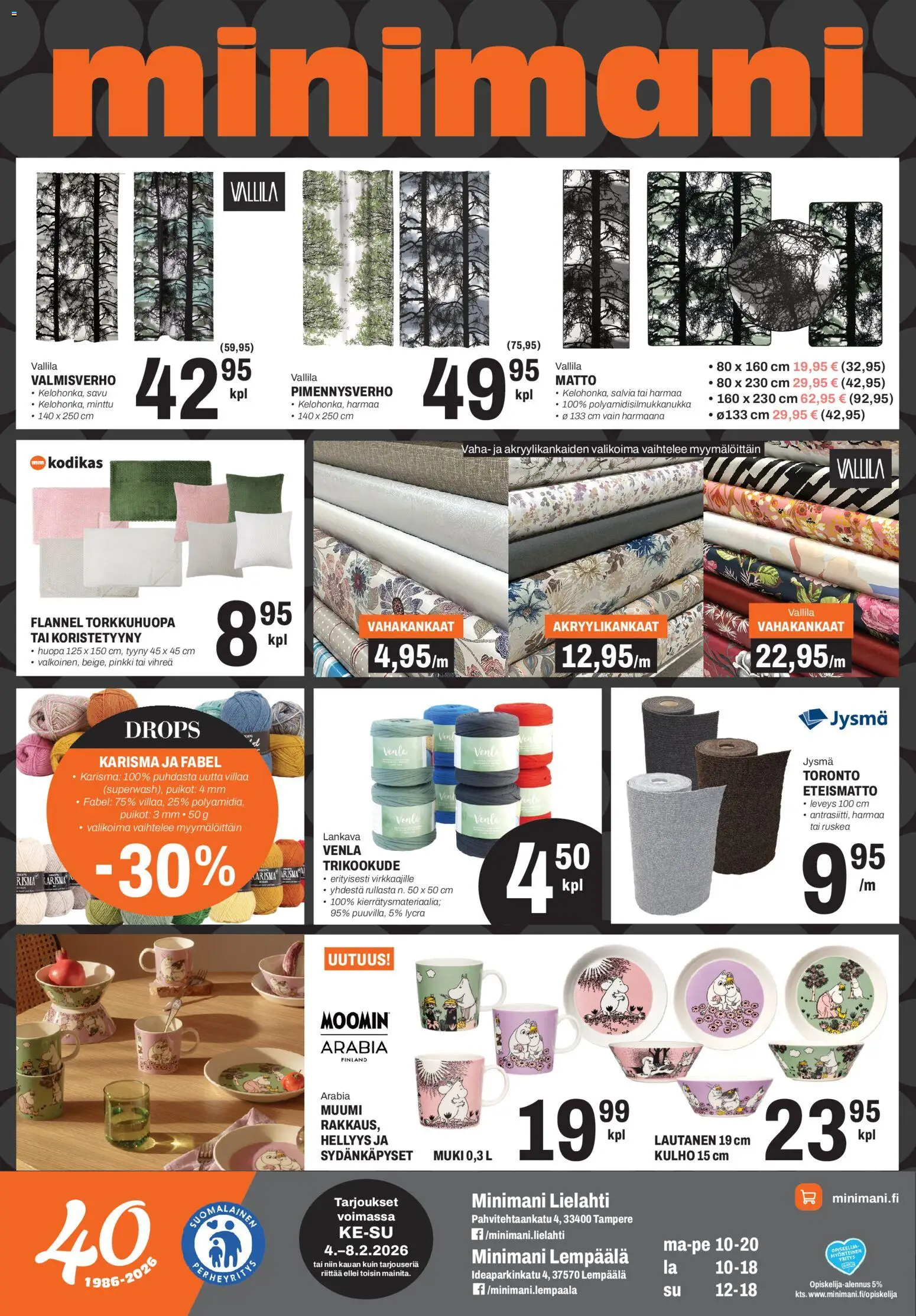 Minimani Tarjoukset - Lempäälä / Tampere – voimassa 04.02.2026 alkaen | Sivu: 1