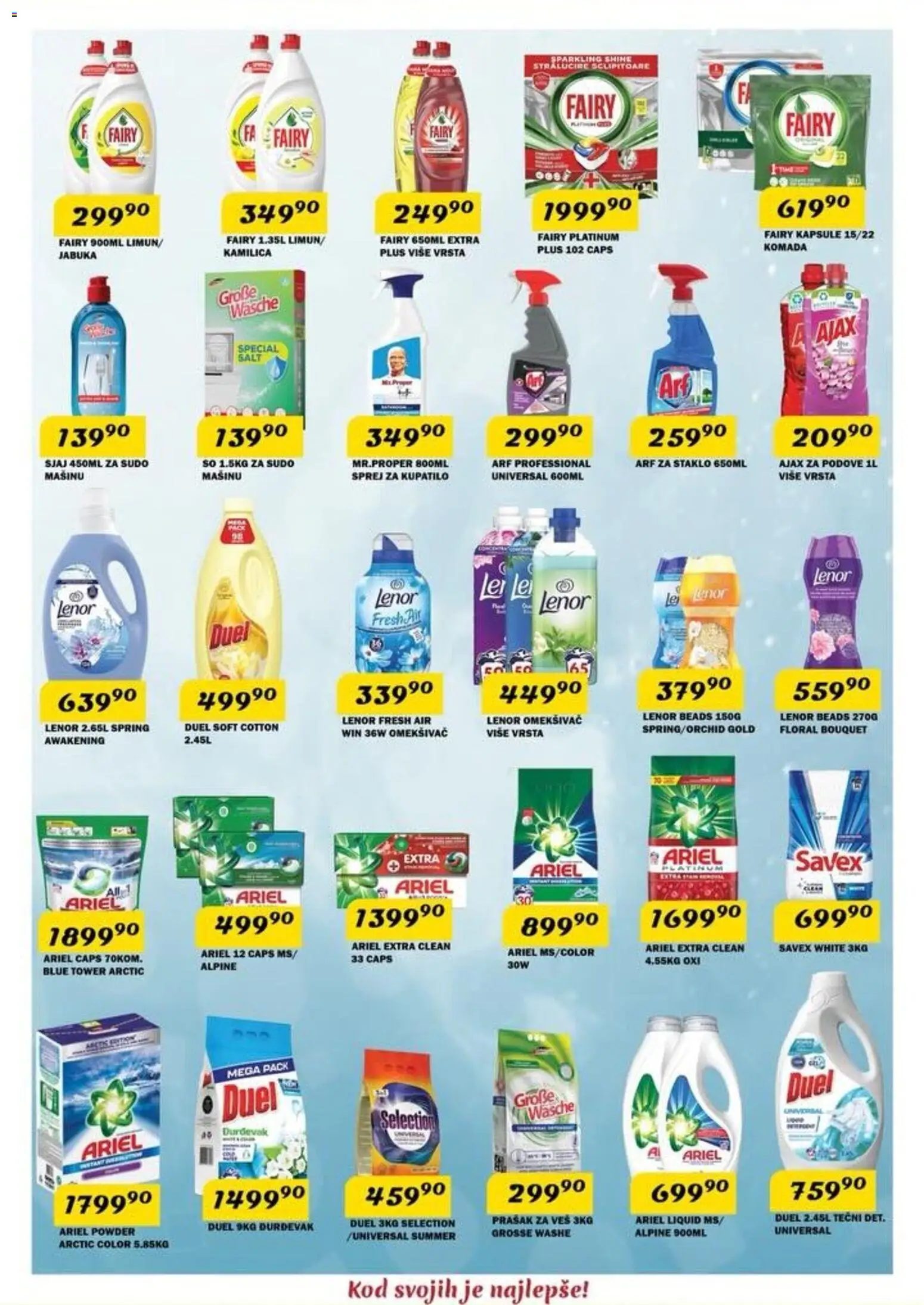 VP Dima katalog - važi od 23.04.2026 | Strana: 11 | Proizvode: Lenor, So, Kupatilo, Ajax