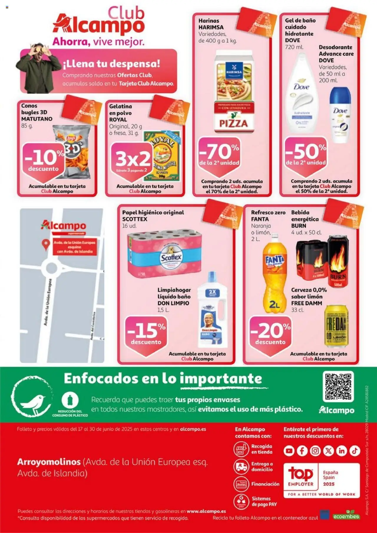 Alcampo - SM Arroyomolinos  │ válido desde el 17.06.2025 | Página: 12 | Productos: Polvo, Gelatina, Pizza, Cerveza