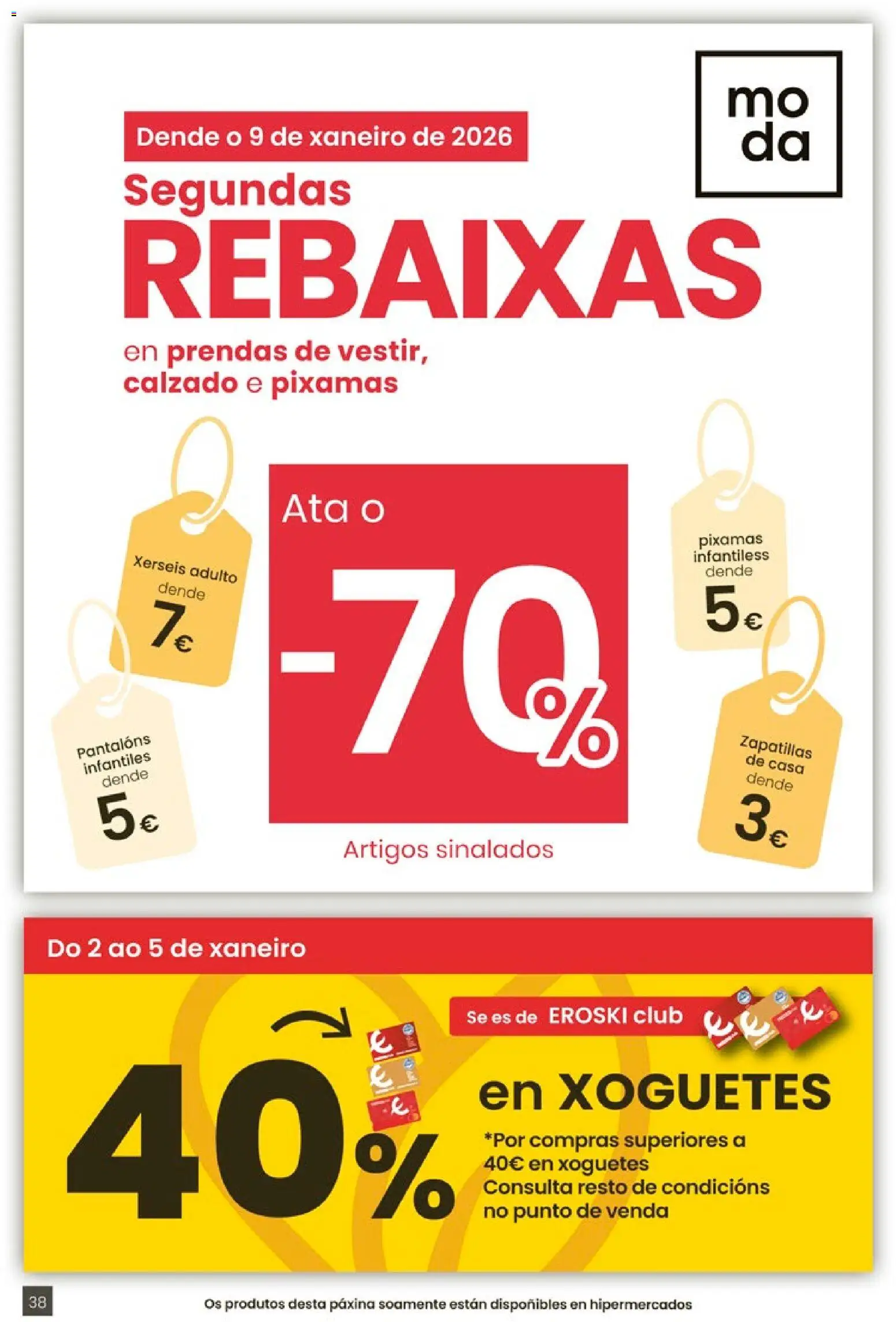 Eroski - Para un xaneiro máis lixeiro │ válido desde el 05.01.2026 | Página: 38 | Productos: Zapatillas