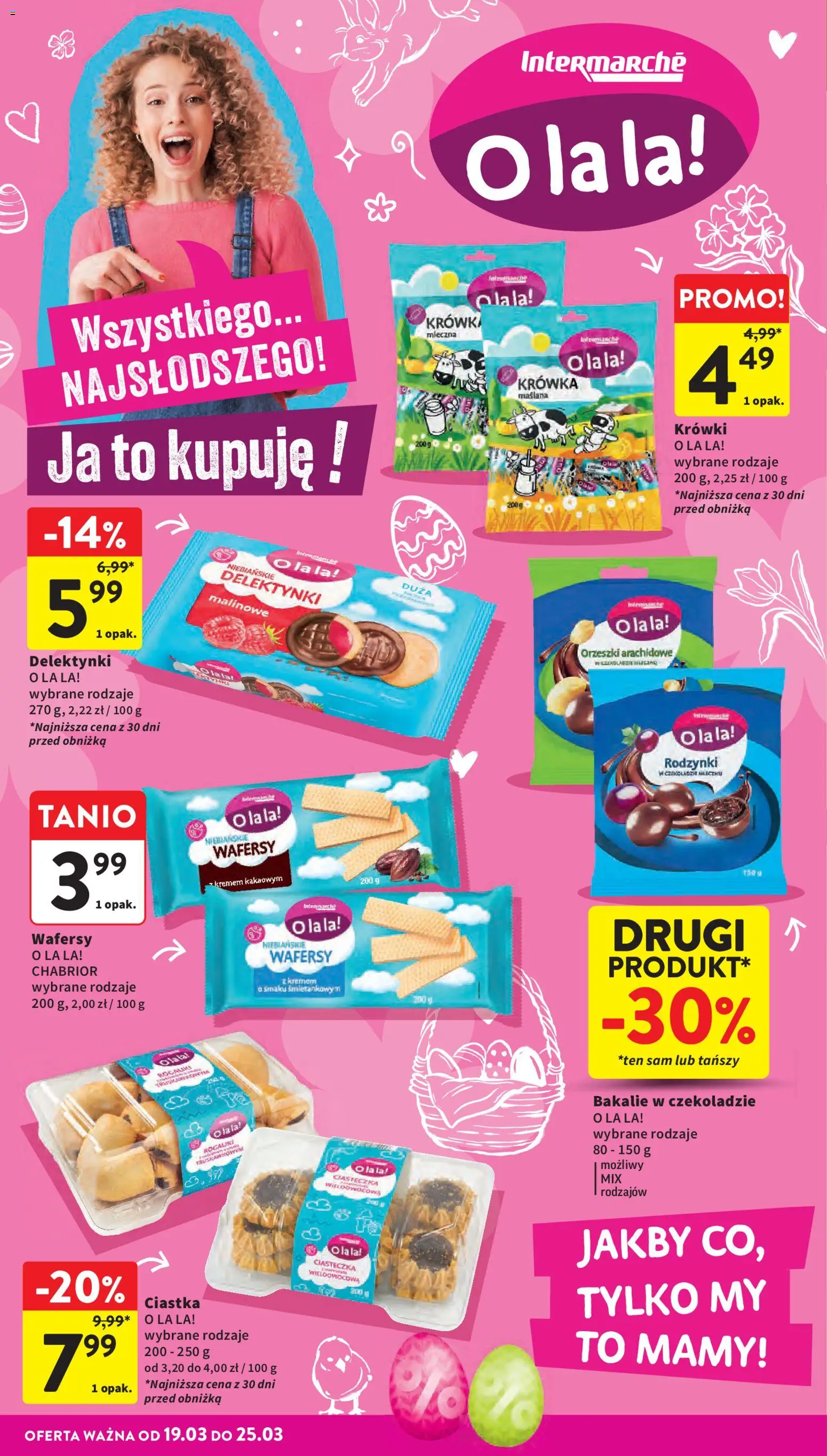 Intermarche gazetka od 19.03.2026 | Strona: 34 | Produkty: Krowka, Ciastka, Ciasteczka, Rodzynki
