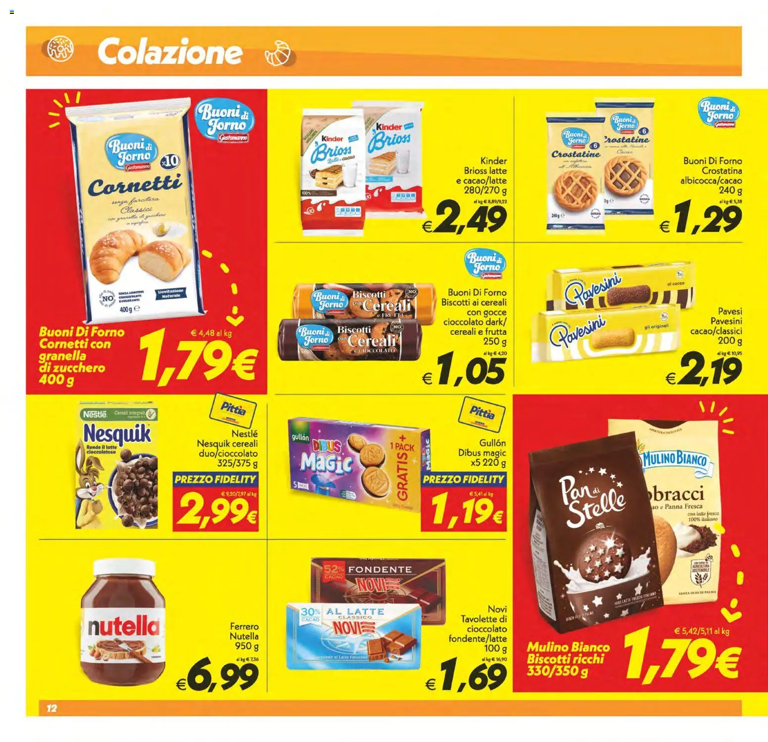 Volantino SuperConveniente del 13.02.2026 | Pagina: 12 | Prodotti: Biscotti, Frutta, Latte, Cacao