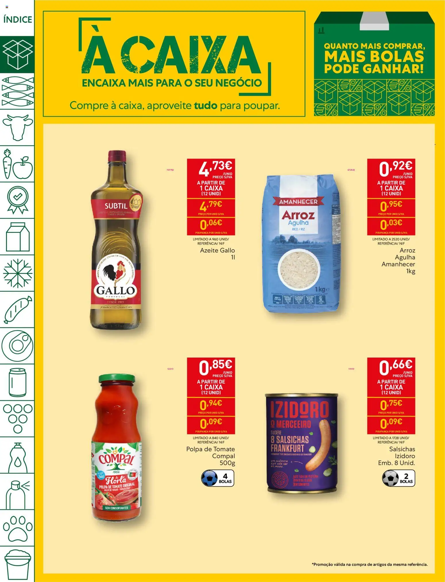 Recheio folheto │ válido de 31.03.2026 | Página: 2 | Produtos: Azeite, Caixa, Tomate, Proteina