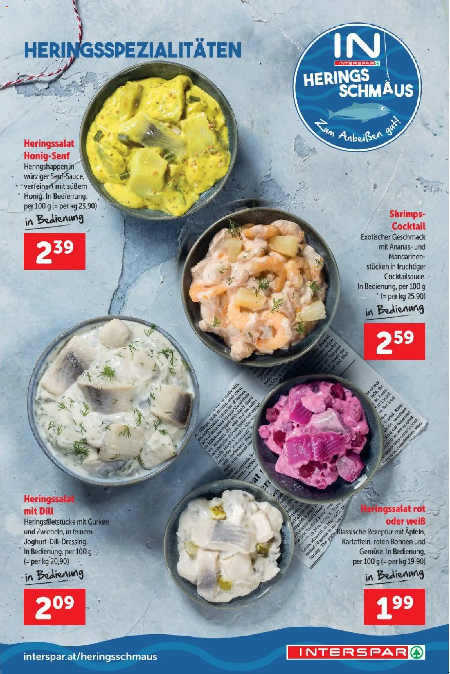 Interspar Vorbesteller Heringsschmaus 2026 - Österreich gültig ab 15.02.2026 | Seite: 7 | Produkte: Mandarinen, Rock, Gurken, Ananas