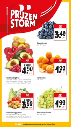 Jumbo - Folder week 3 - Voorbeeld van een folder van Jumbo, geldig van 14.01.2026 | Pagina: 7 | Producten: Kiwi, Mandarijnen, Fruit, Frambozen