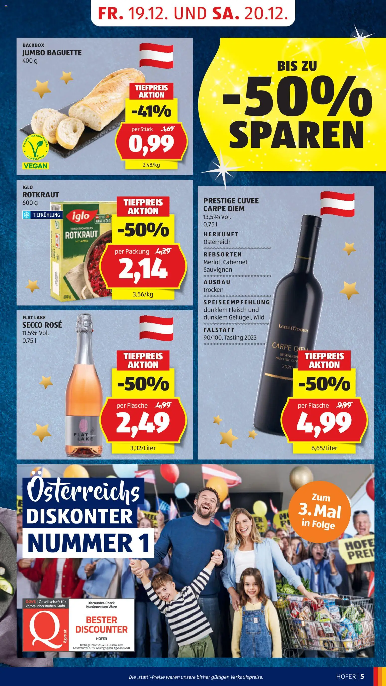 Hofer AT akciós ujság - amely érvényes a következő dátumtól: 19.12.2025 | Oldal: 7 | Termékek: Vegán