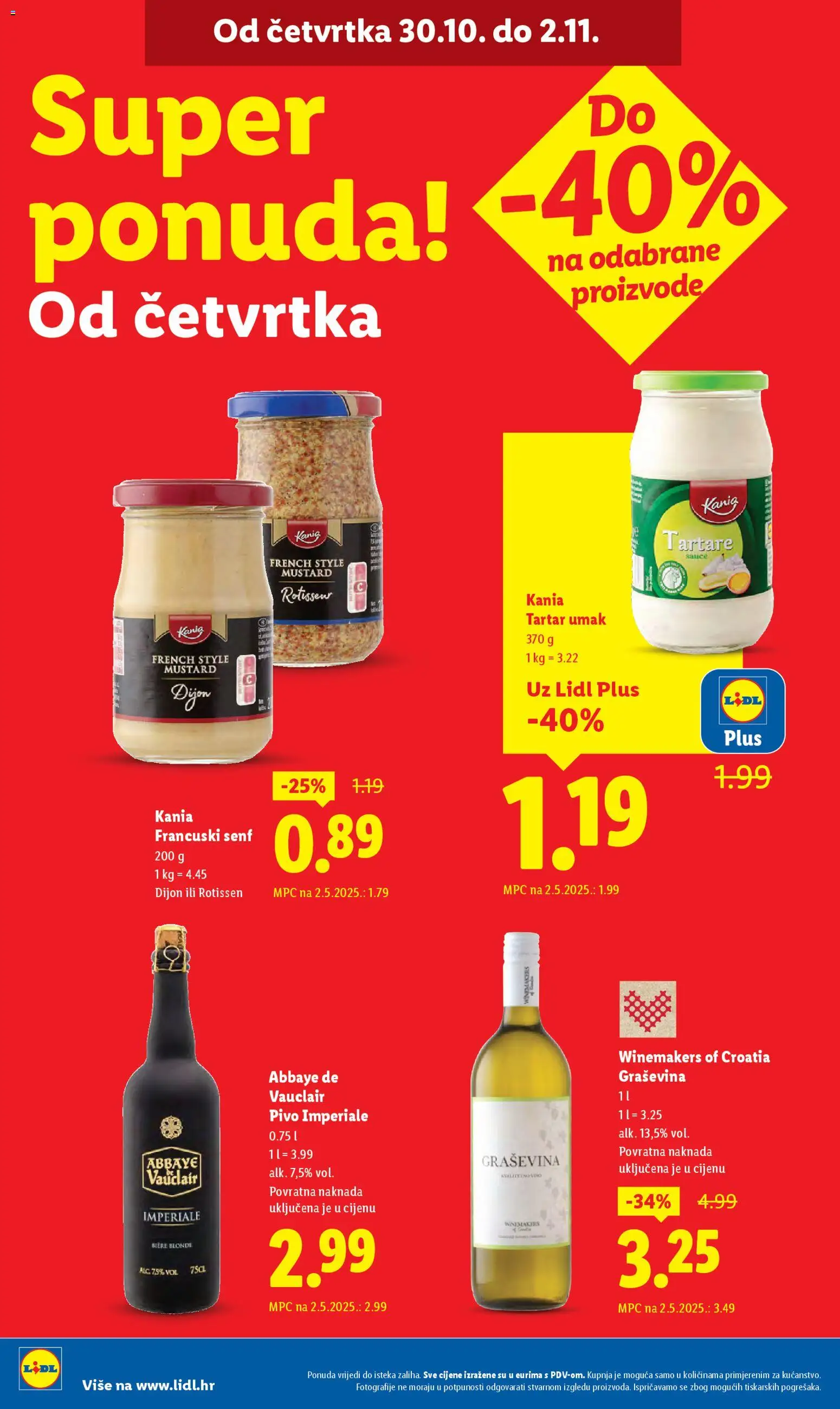 Lidl katalog | vrijedi od 29.10.2025 | Stranica: 2 | Proizvodi: Pivo, Umak, Senf