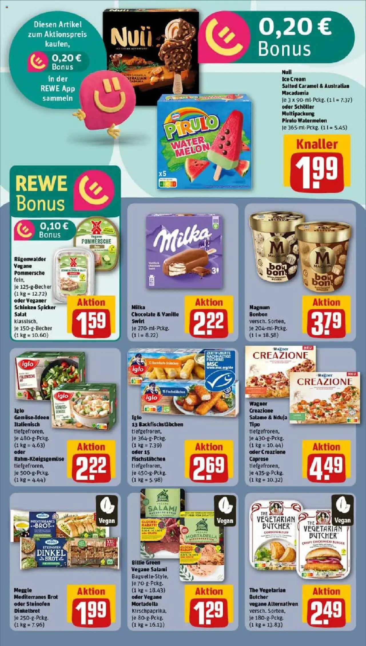 Rewe prospekt Saulheim	 - gültig ab dem 13.07.2025 | Seite: 12 | Produkte: Iglo, Gemüse, Schinken, Pizza