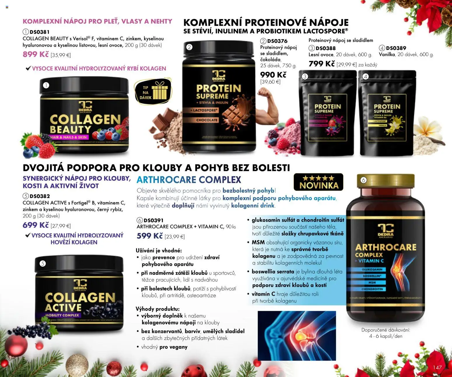 Nové Dedra akcie – leták je platný od 01.11.2025 | Strana: 47 | Produkty: Protein, Kolagén