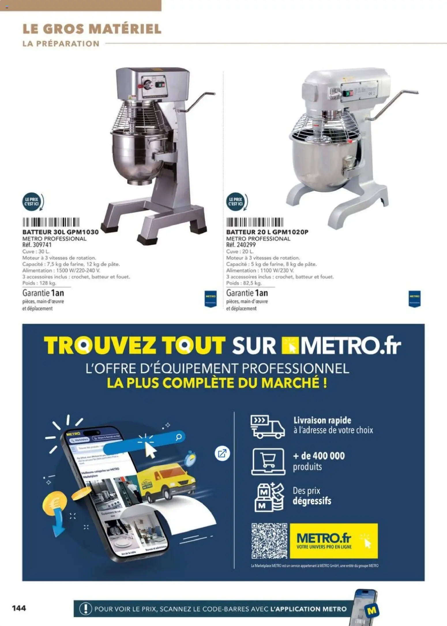 {H1} | Page: 144 | Produits: Poids, Batteur