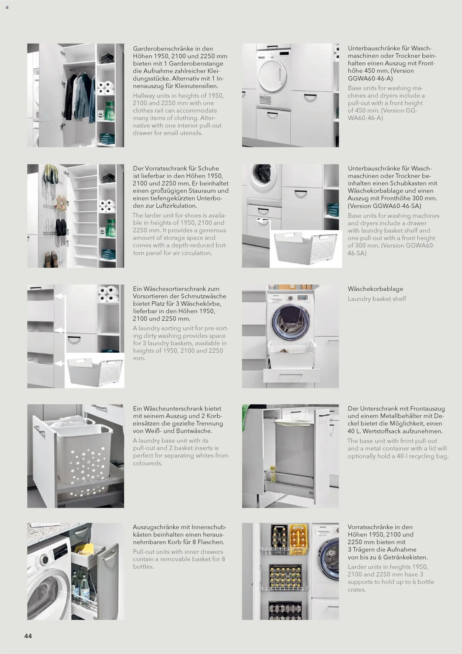 Ostermann Vito Küchenprospekt 2026 – gültig ab 01.01.2026 | Seite: 44 | Produkte: Trockner, Korb, Unterschrank