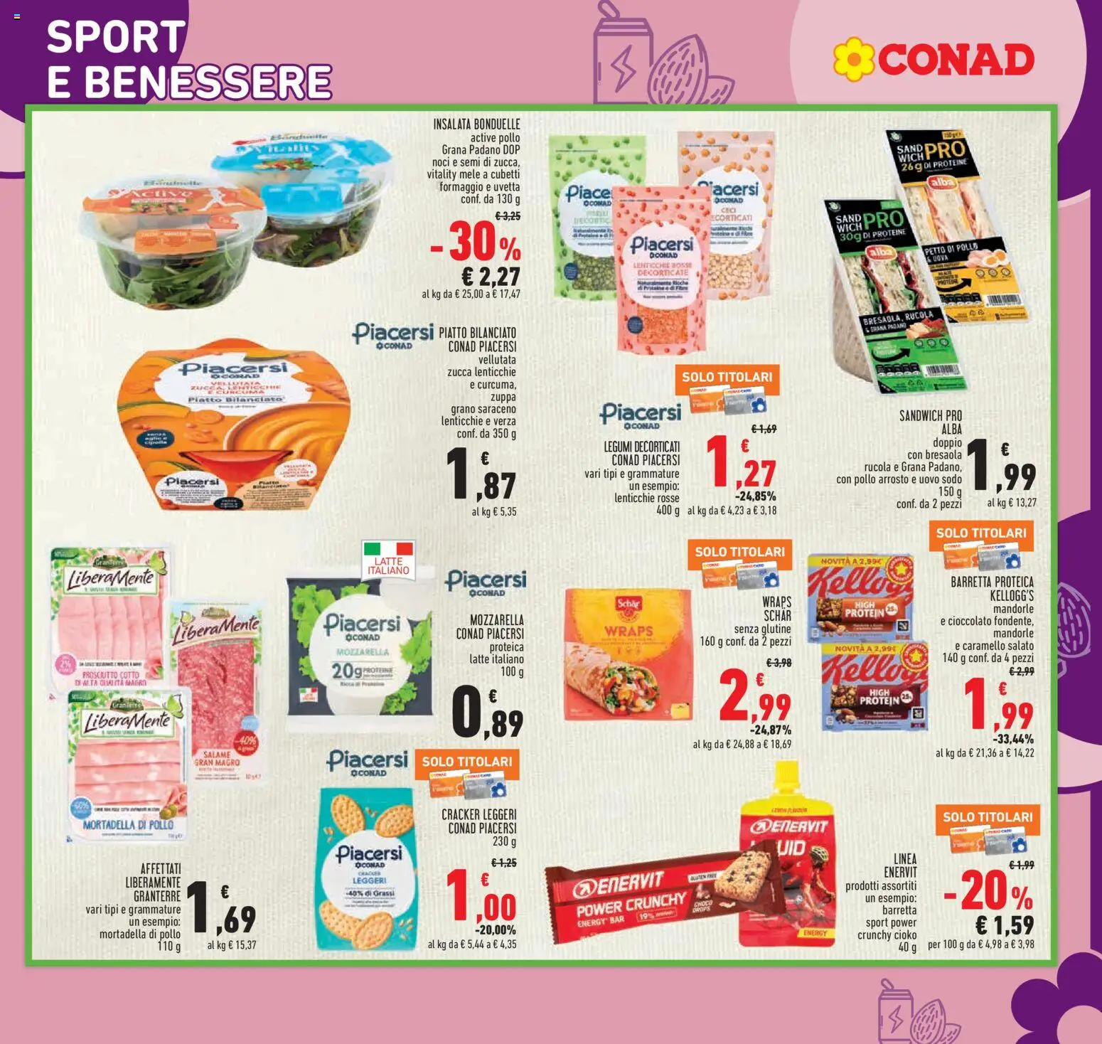 Volantino Conad del 26.02.2026 | Pagina: 13 | Prodotti: Pollo, Mozzarella, Crackers, Grana Padano