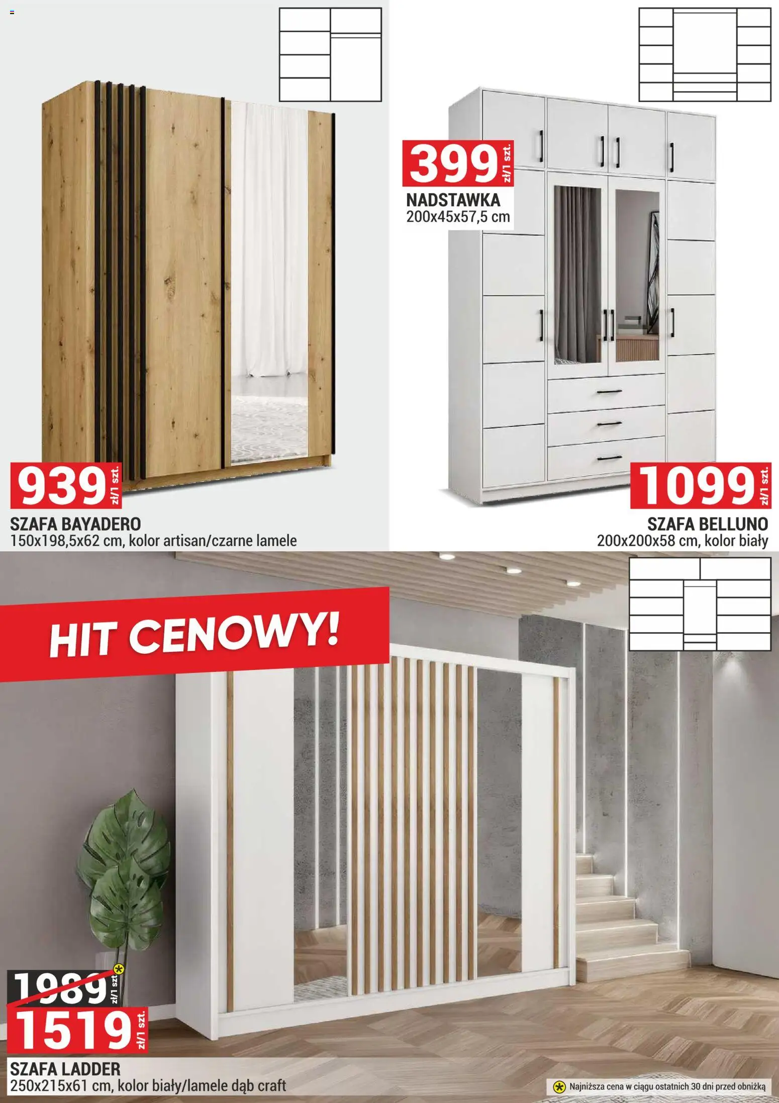 Merkury Market Gazetka - Meble, Wypoczynki, Materace od 01.02.2026 | Strona: 29 | Produkty: Szafa