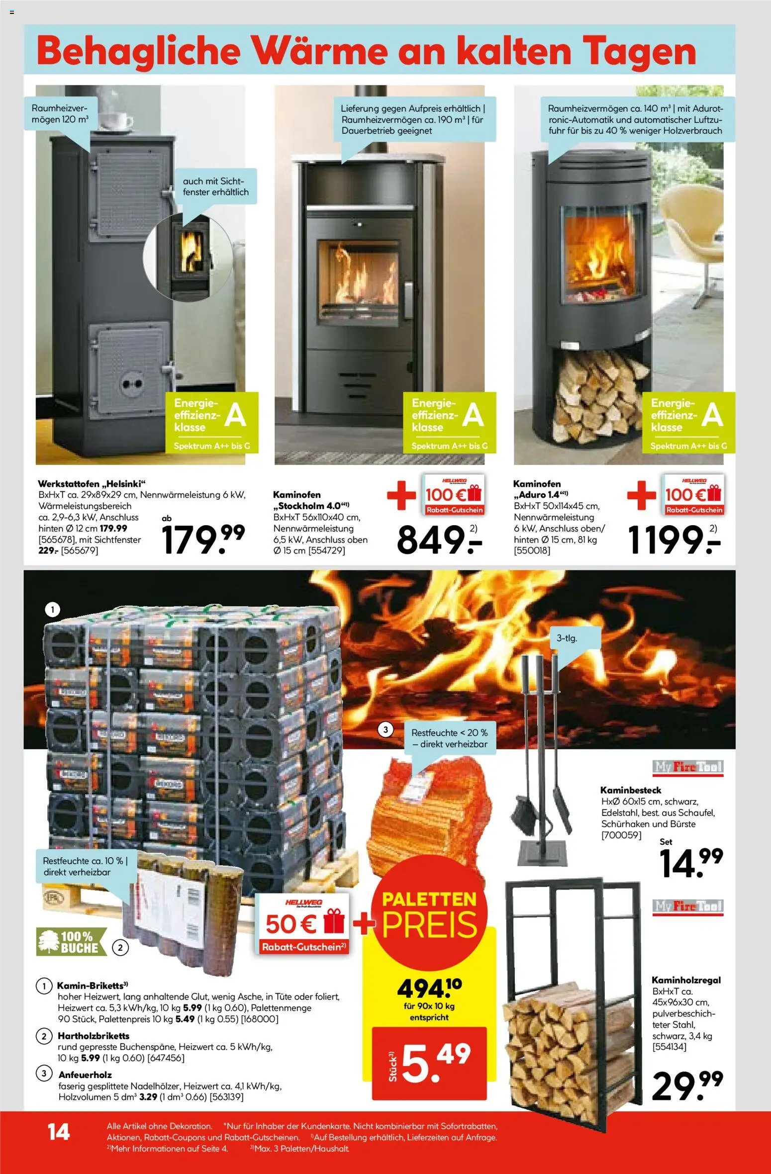 Hellweg Prospekt – gültig ab 03.11.2025 | Seite: 20 | Produkte: Bürste, Kaminofen