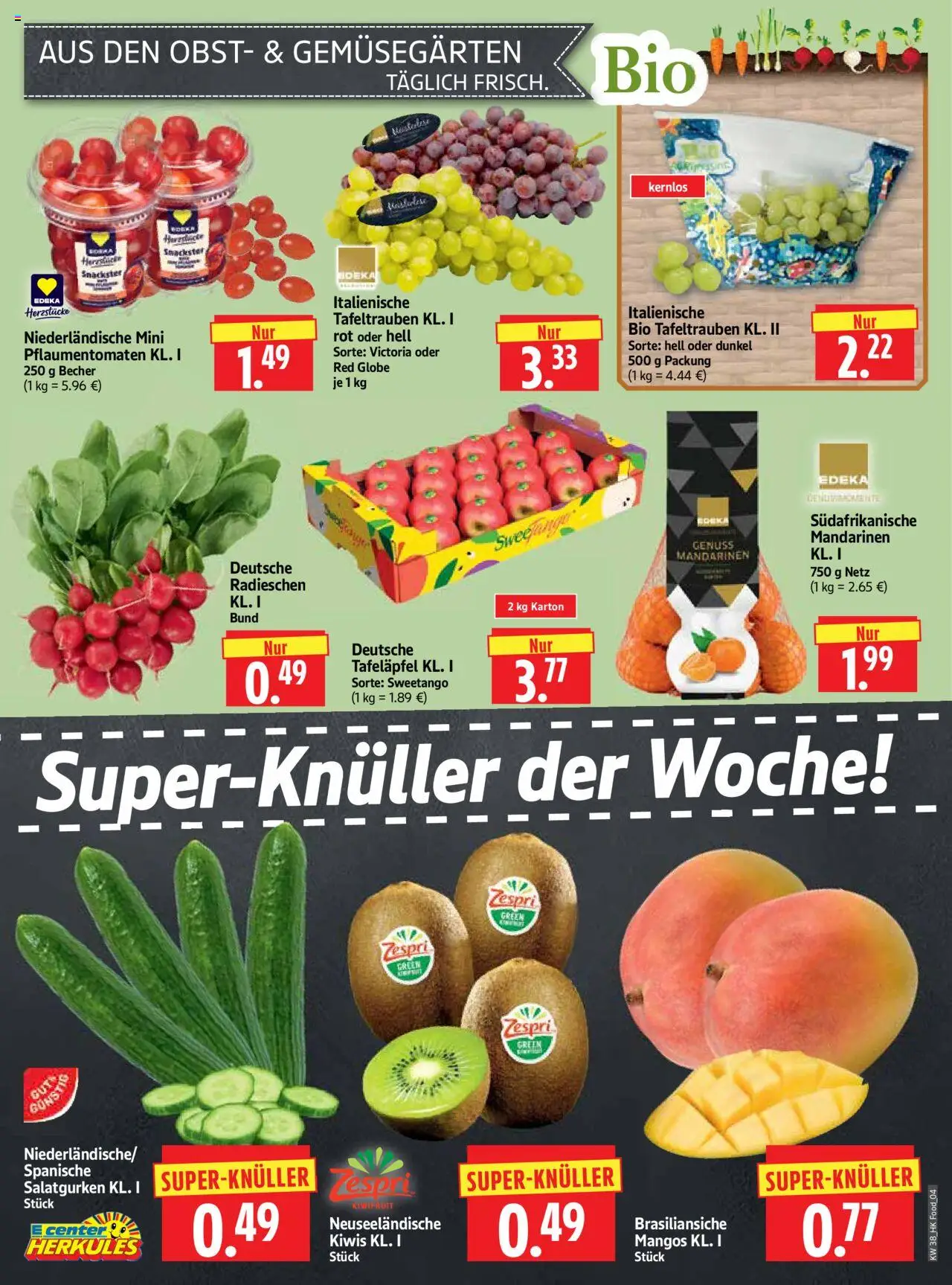 HERKULES Prospekt 	 – gültig ab 15.09.2025 | Seite: 4 | Produkte: Mandarinen, Obst