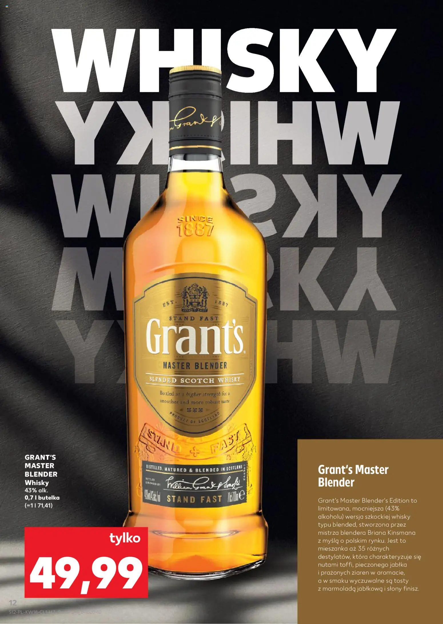 Kaufland Polsko leták - Barek od 29.04.2026 | Strana: 12 | Produkty: Jablka, Whisky