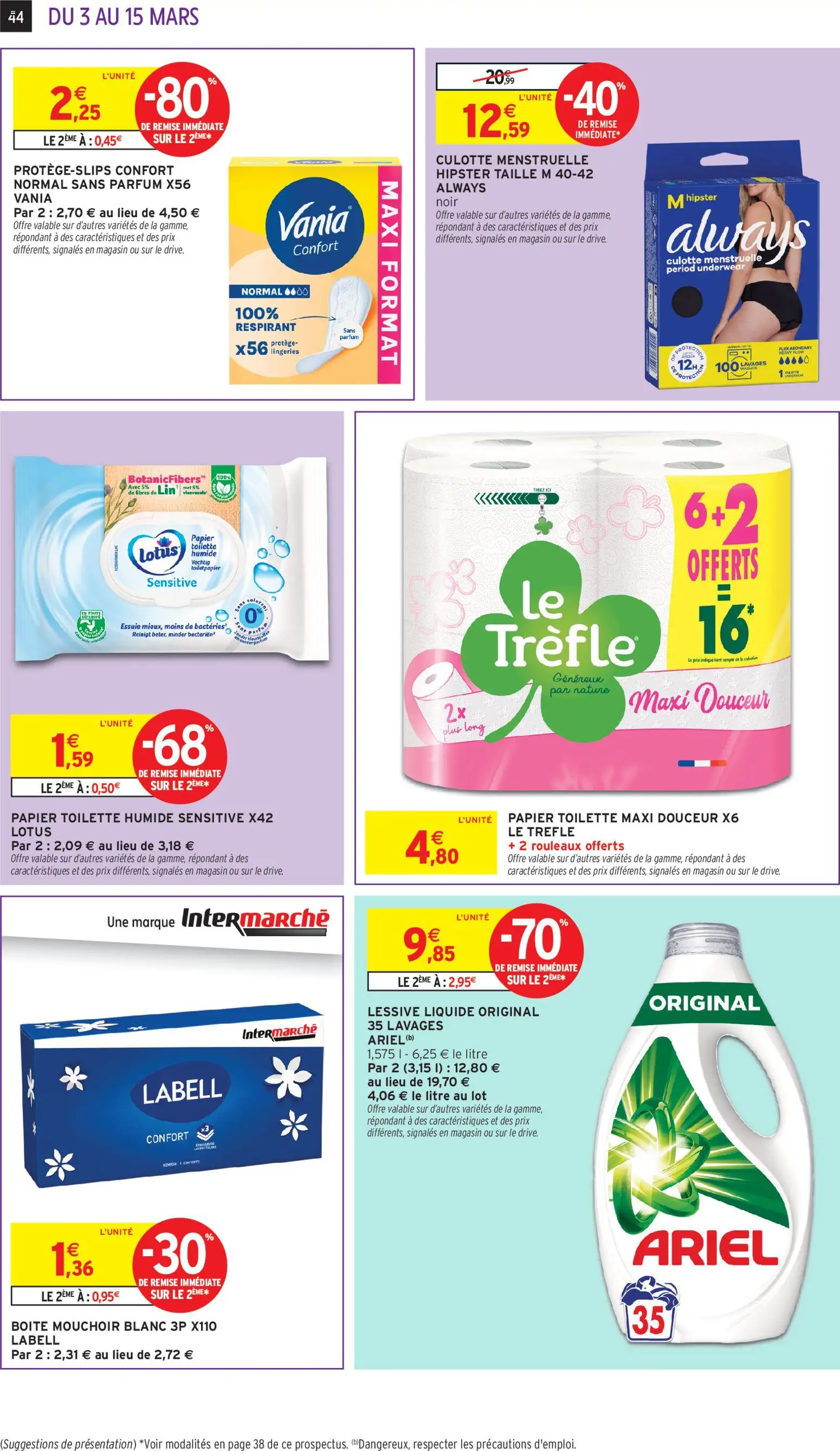 {H1} | Page: 44 | Produits: Ariel, Lessive Liquide, Détergent, Lessive