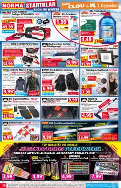 Norma - Cyber Week ab 01.12.2025 gültig | Seite: 16 | Produkte: Batterie, Handschuhe, Ladegerät, Eis