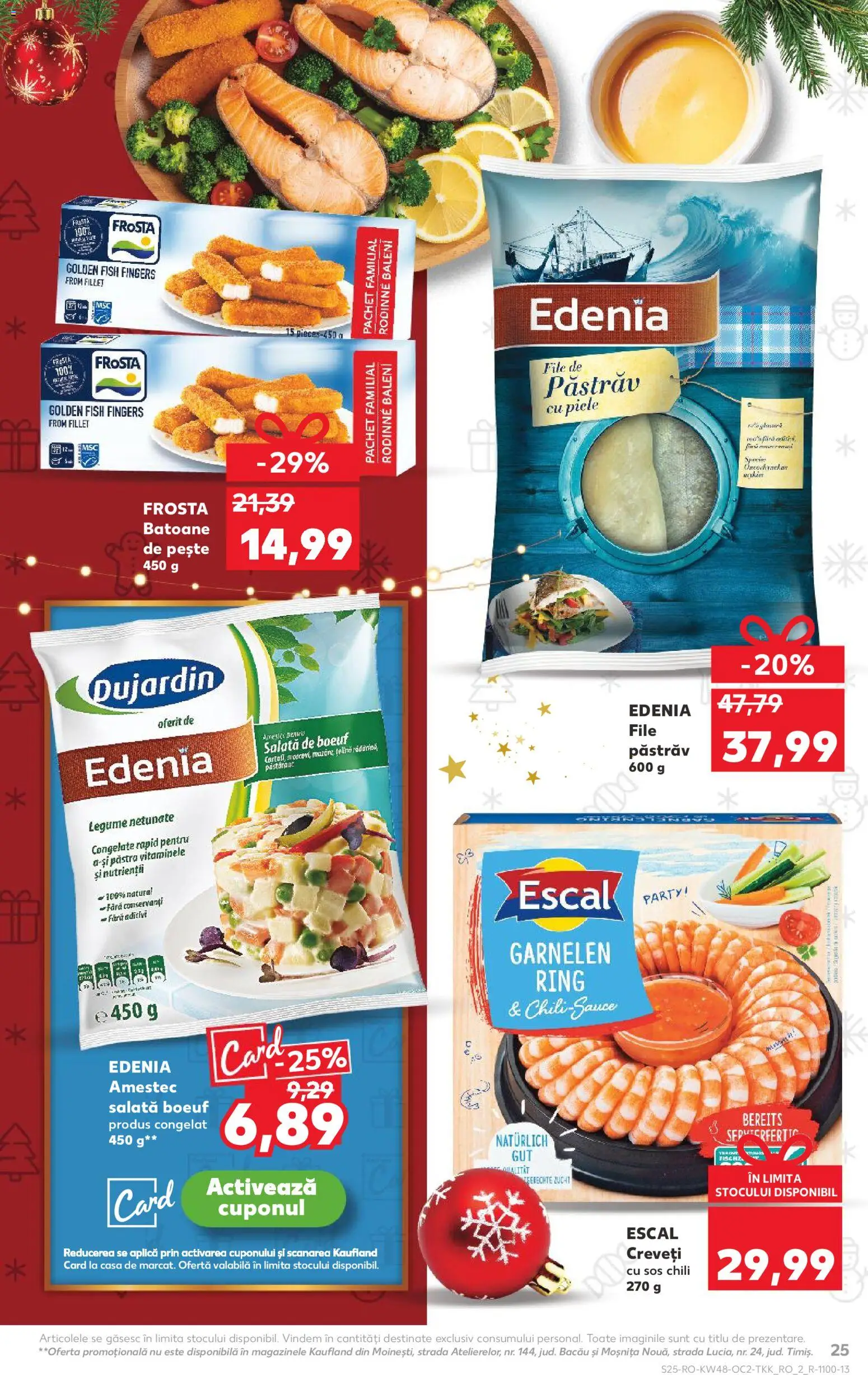 Kaufland RO akciós ujság - amely érvényes a következő dátumtól: 26.11.2025 | Oldal: 25 | Termékek: Chili, Saláta