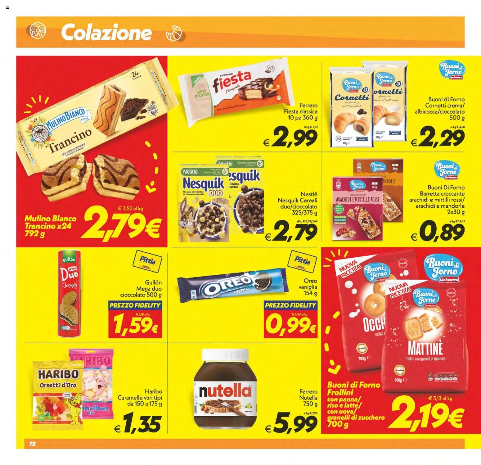 Volantino SuperConveniente del 24.10.2025 | Pagina: 12 | Prodotti: Riso, Caramelle, Barretta, Forno