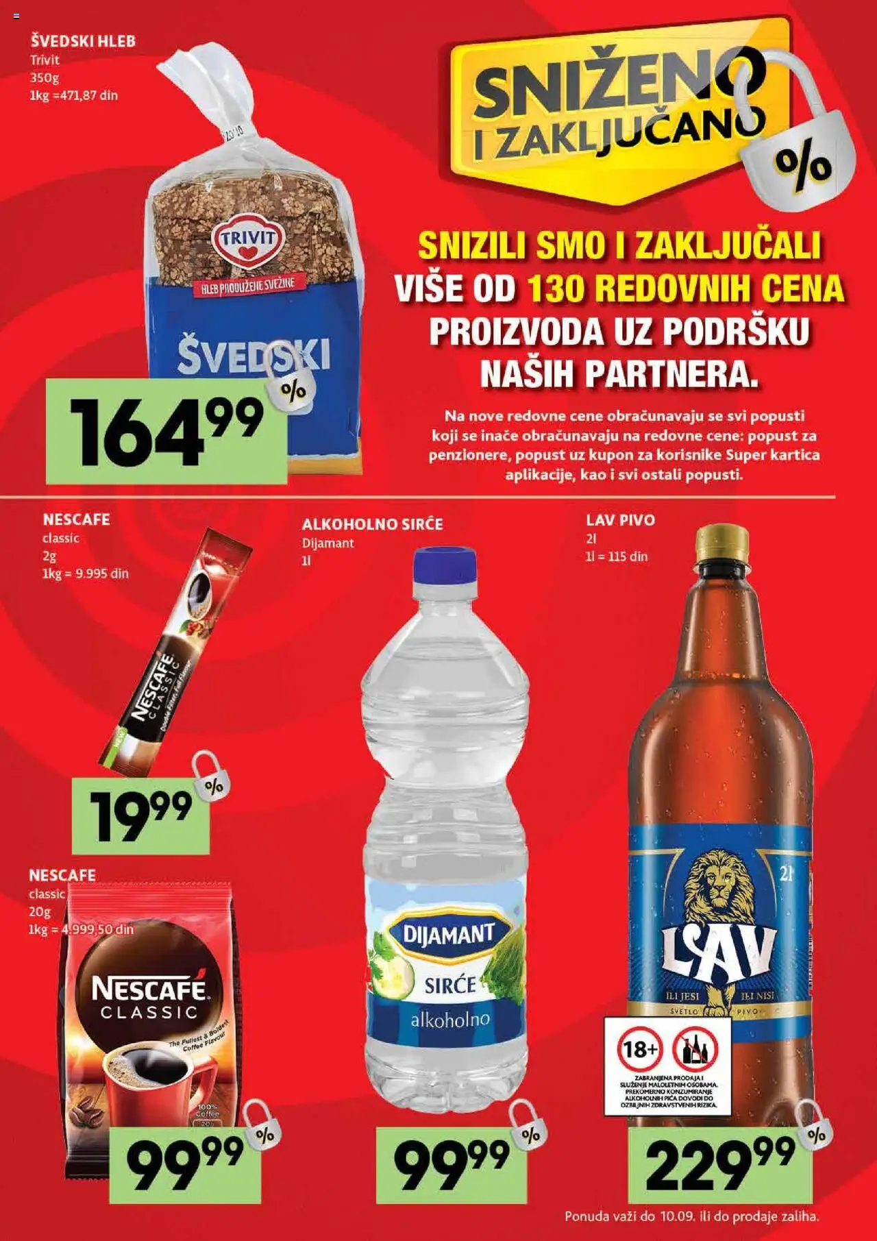 Roda katalog - važi od 14.08.2025 | Strana: 45 | Proizvode: Sirće, Hleb, Pica, Pivo