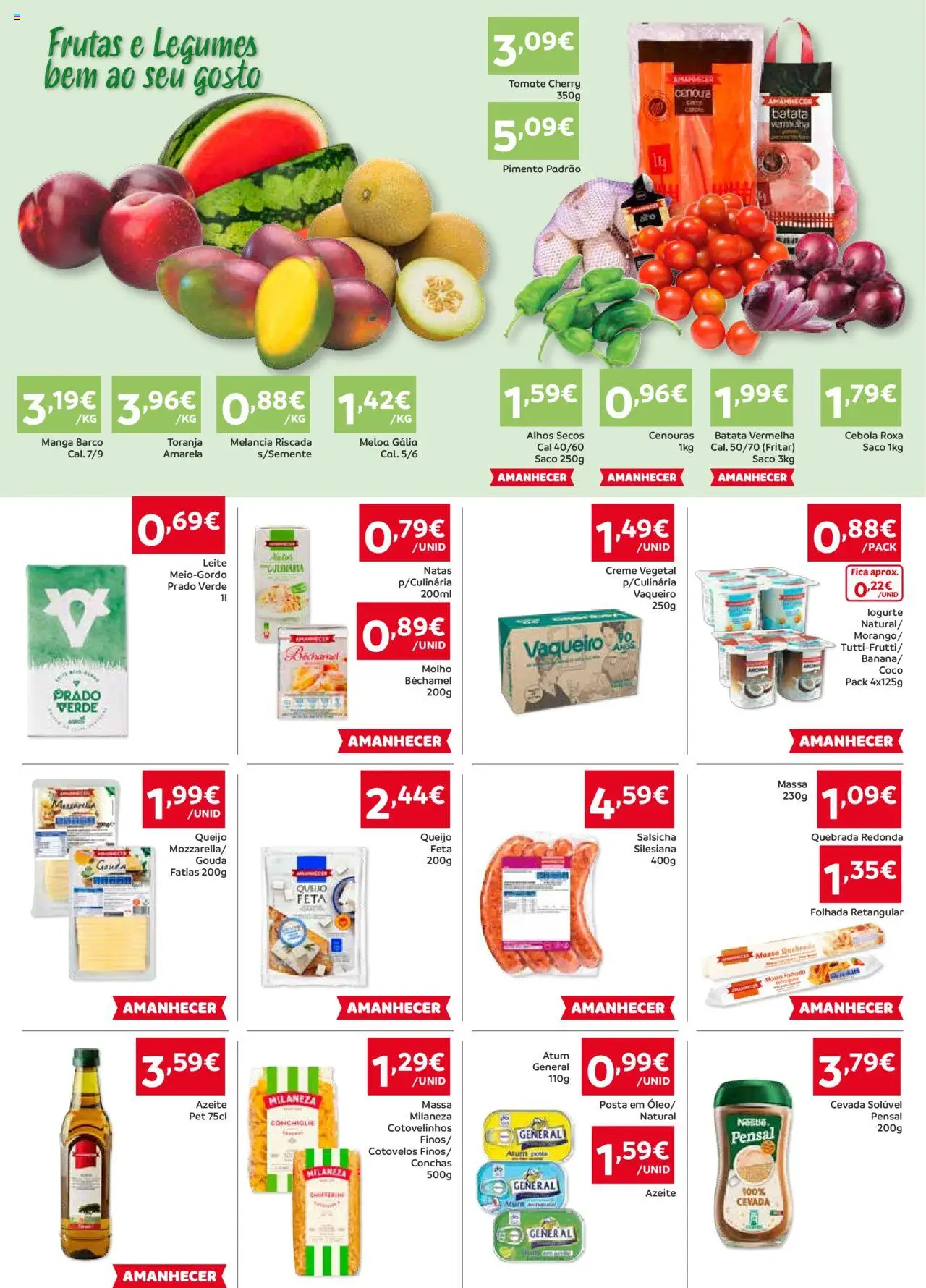 Amanhecer Folheto Madeira │ válido de 31.07.2025 | Página: 2 | Produtos: Batata, Atum, Tomate, Melancia