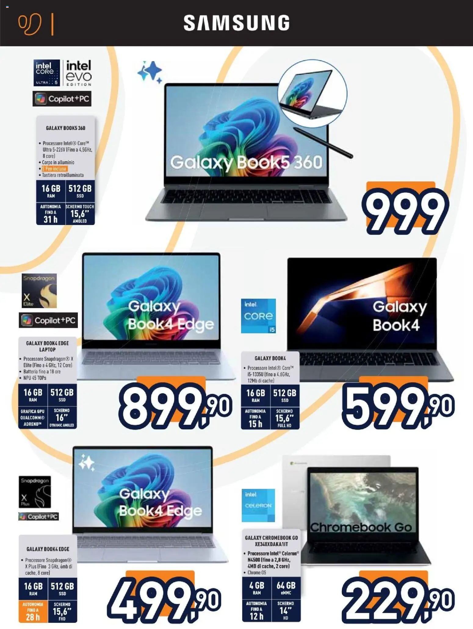 Volantino Unieuro del 05.12.2025 | Pagina: 14 | Prodotti: Laptop, Tastiera, Alluminio, Batteria