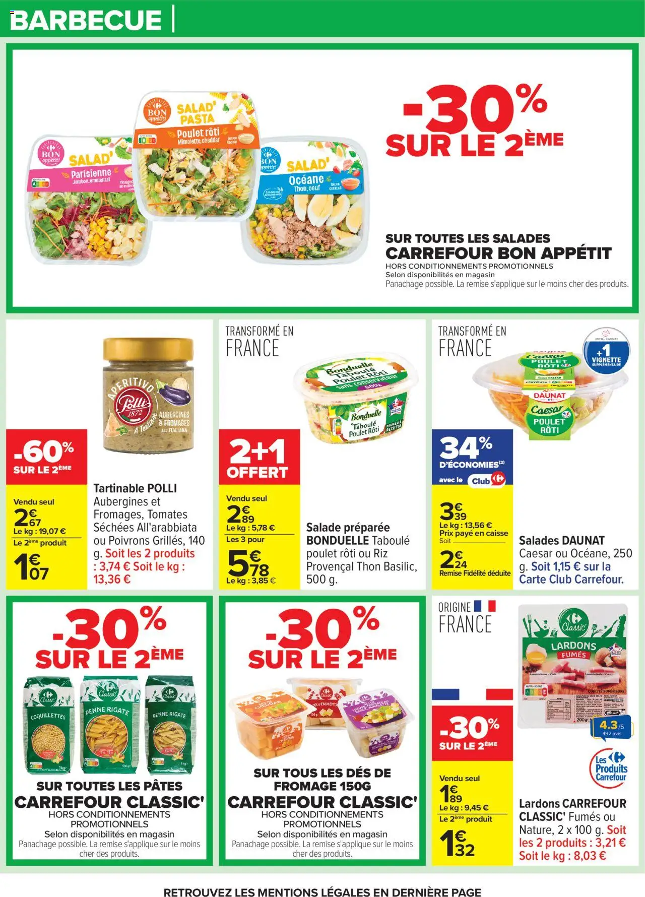  | Page: 7 | Produits: Salade, Emmental, Fromage, Riz